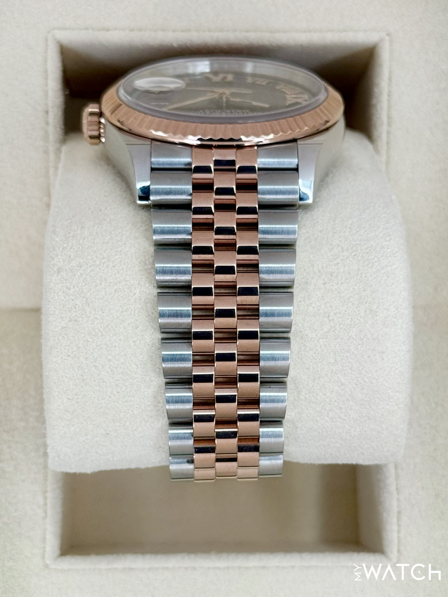 2023 Rolex Datejust 36mm 126231 Two-Tone Jubilee Slate Rhodium Diamond Dial