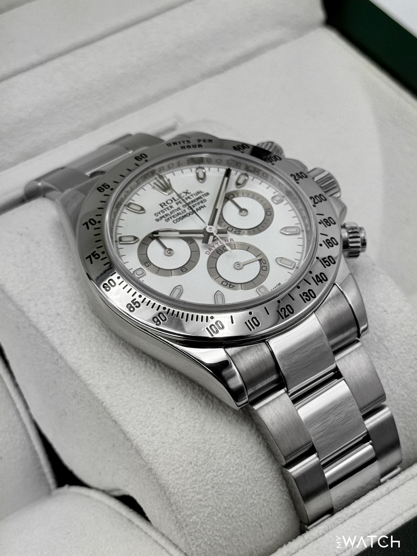 2010 Rolex Daytona 40mm 116520 Stainless Steel White APH Dial "Collectors Set"