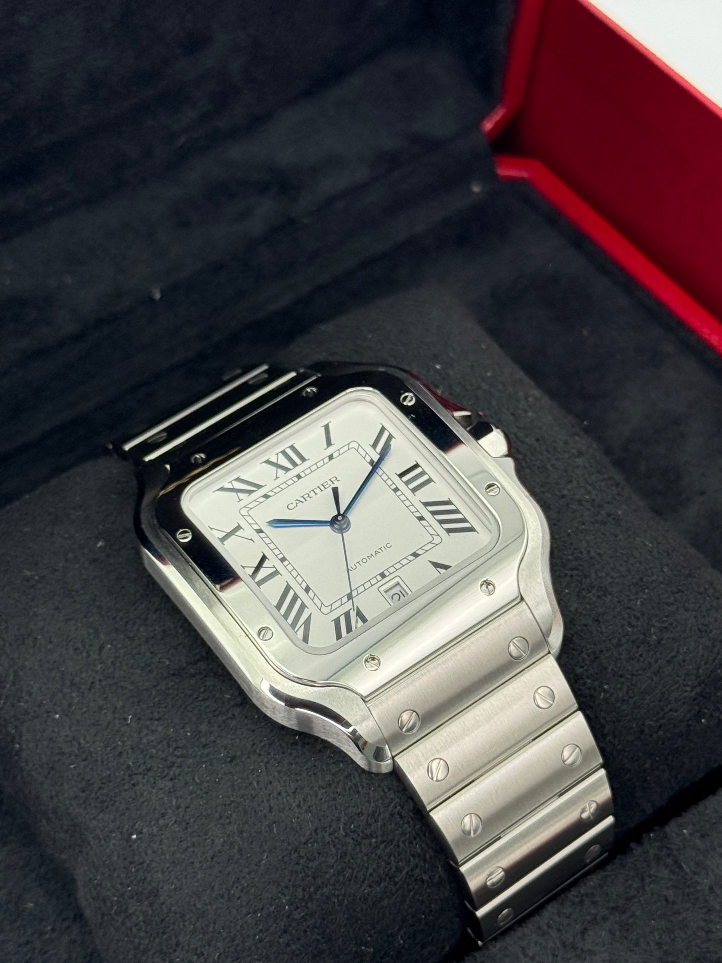 NEW 2026 Cartier Santos De Cartier 39mm WSSA0018 Stainless Steel White Dial
