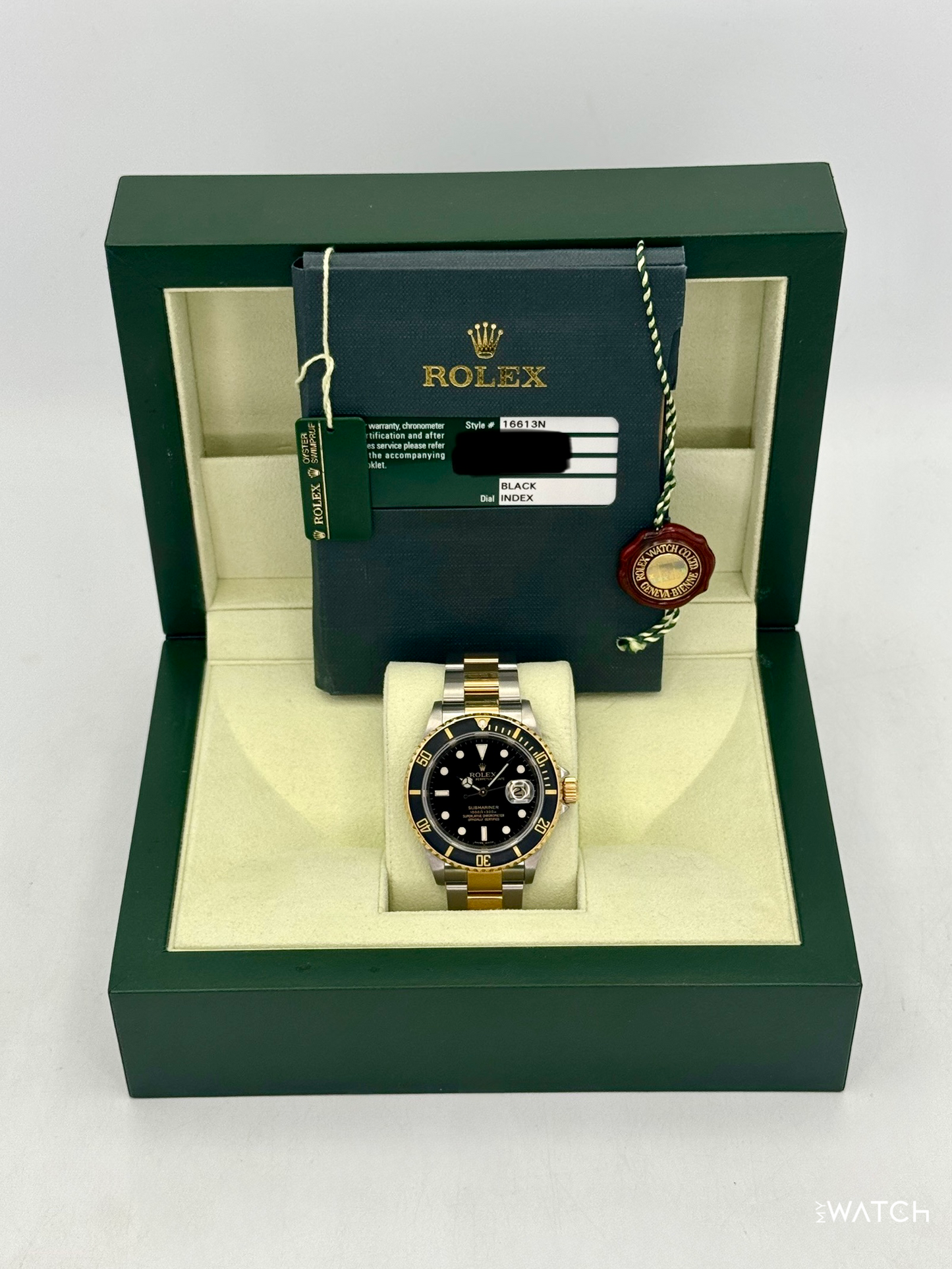 2009 Rolex Submariner 40mm 16613LN Two-Tone Black Dial - MyWatchLLC
