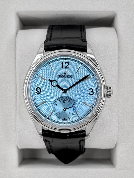 NEW 2026 Rolex 1908 39mm 52506 Platinum Ice Blue Dial (STICKERED)