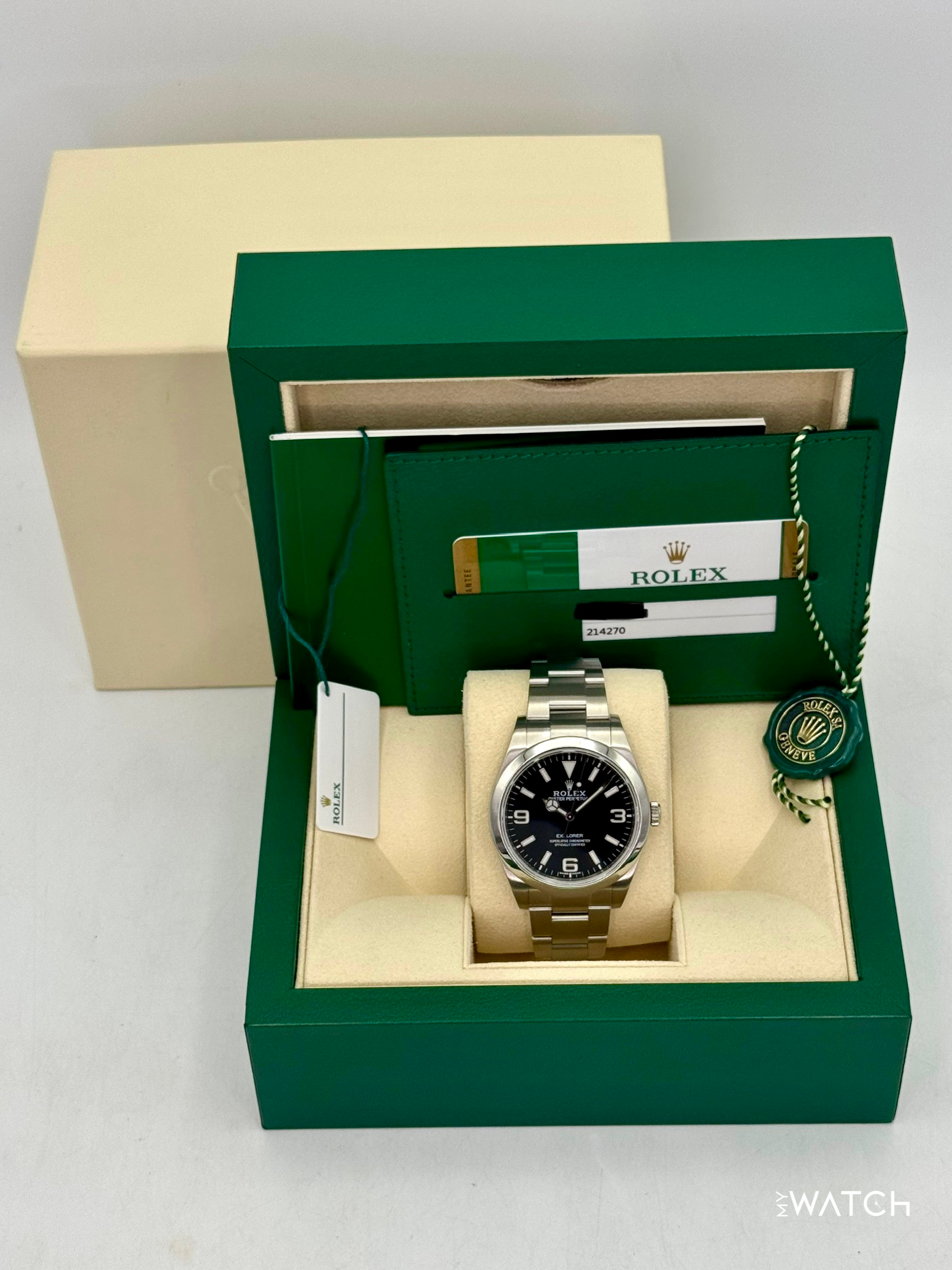 2018 Rolex Explorer 39mm 214270 Stainless Steel Black Dial - MyWatchLLC