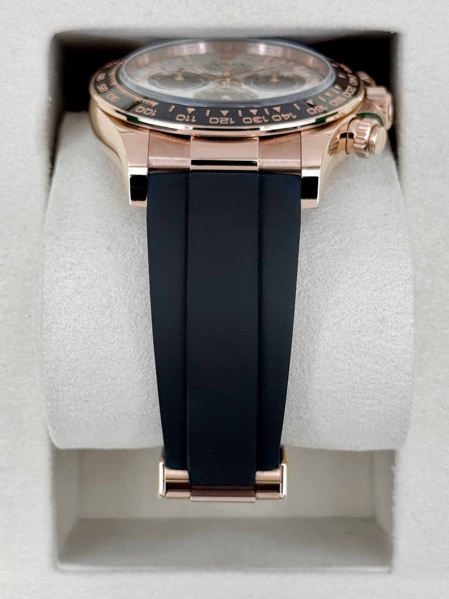 2026 Rolex Daytona 40mm 126515LN Rose Gold Oysterflex Meteorite Dial