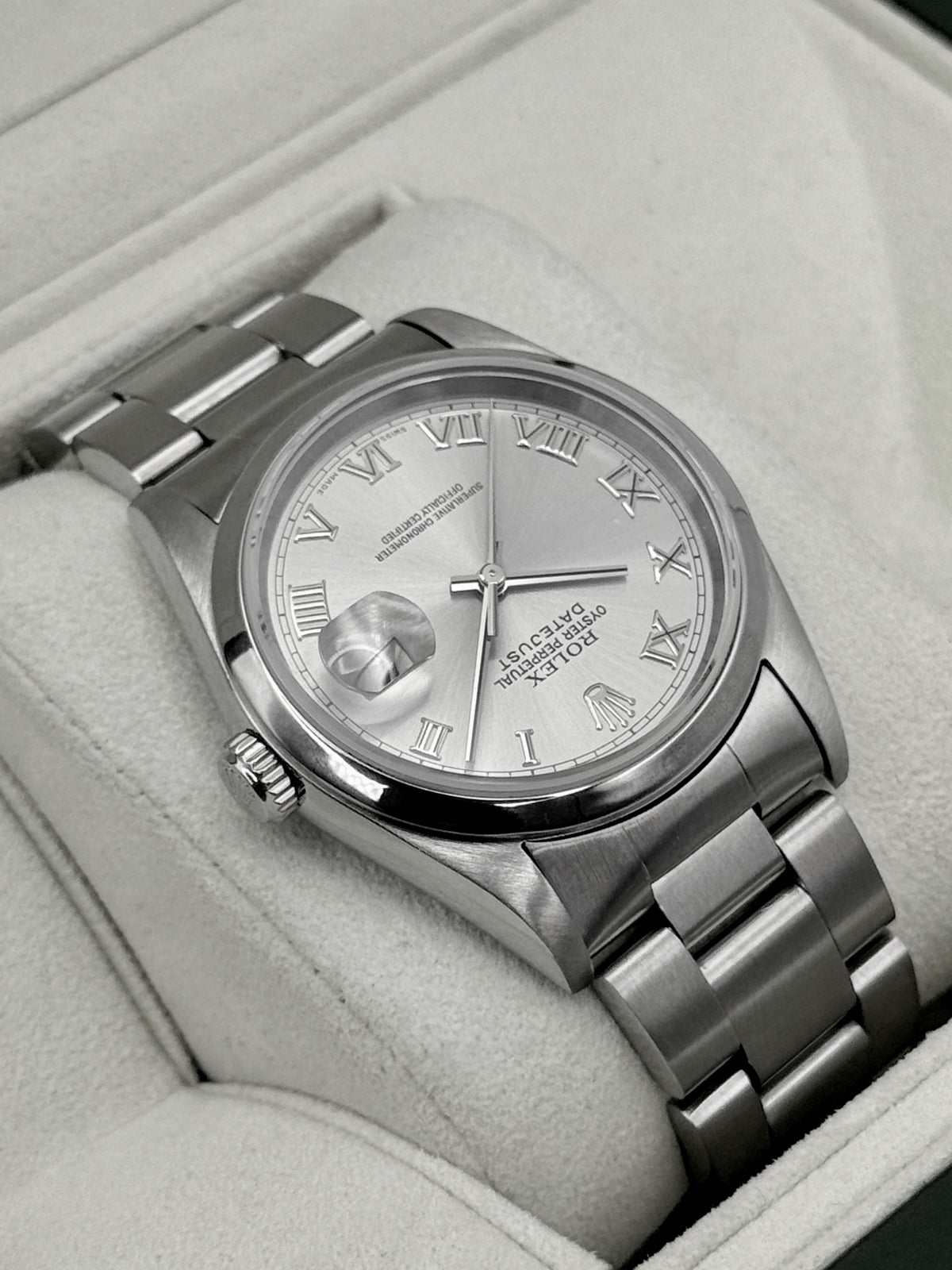 2004 Rolex Datejust 36mm 16200 Stainless Steel Oyster Silver Dial - MyWatchLLC