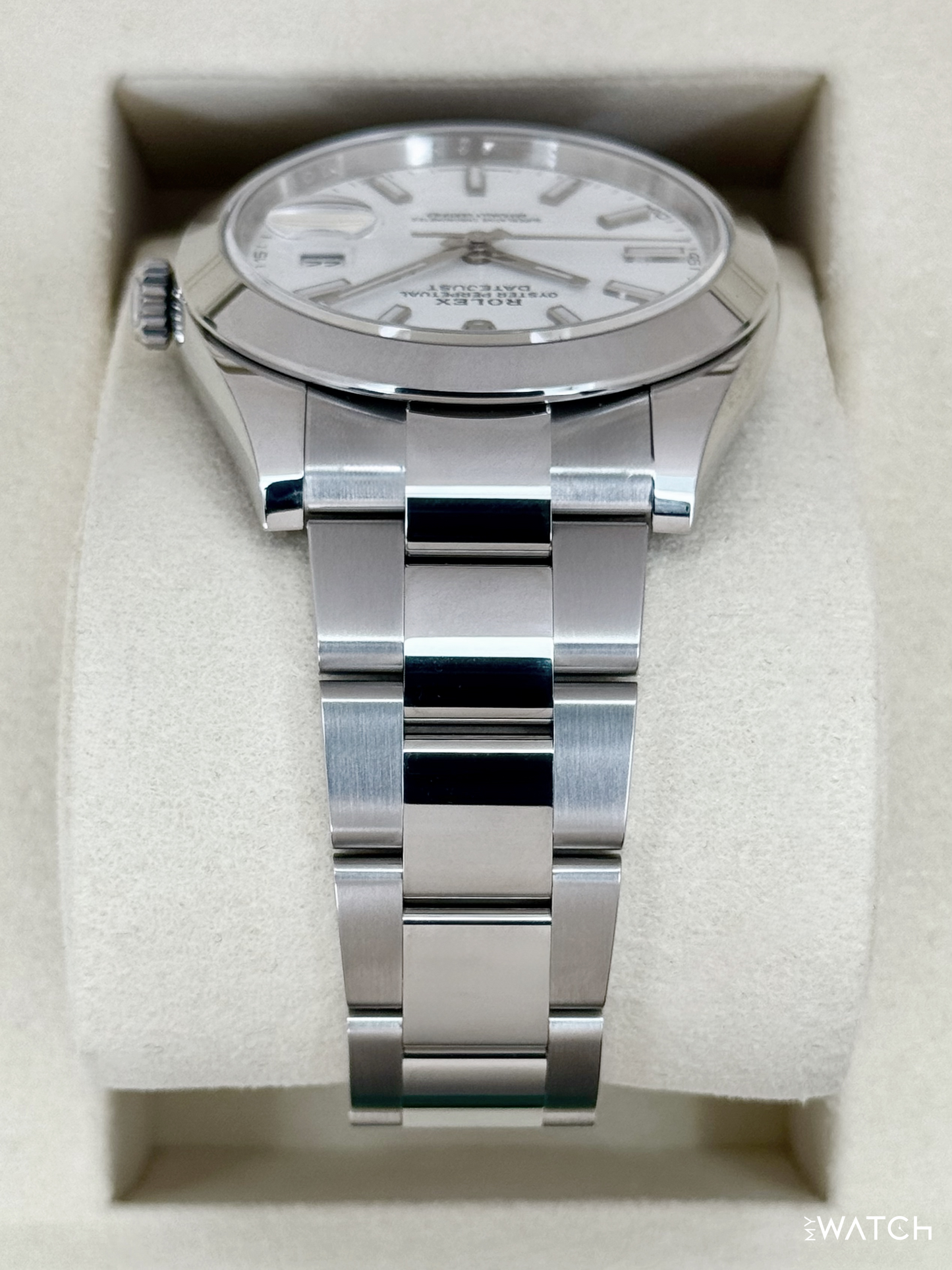 NEW 2025 Rolex Datejust 41mm 126300 Stainless Steel Oyster White Dial - MyWatchLLC