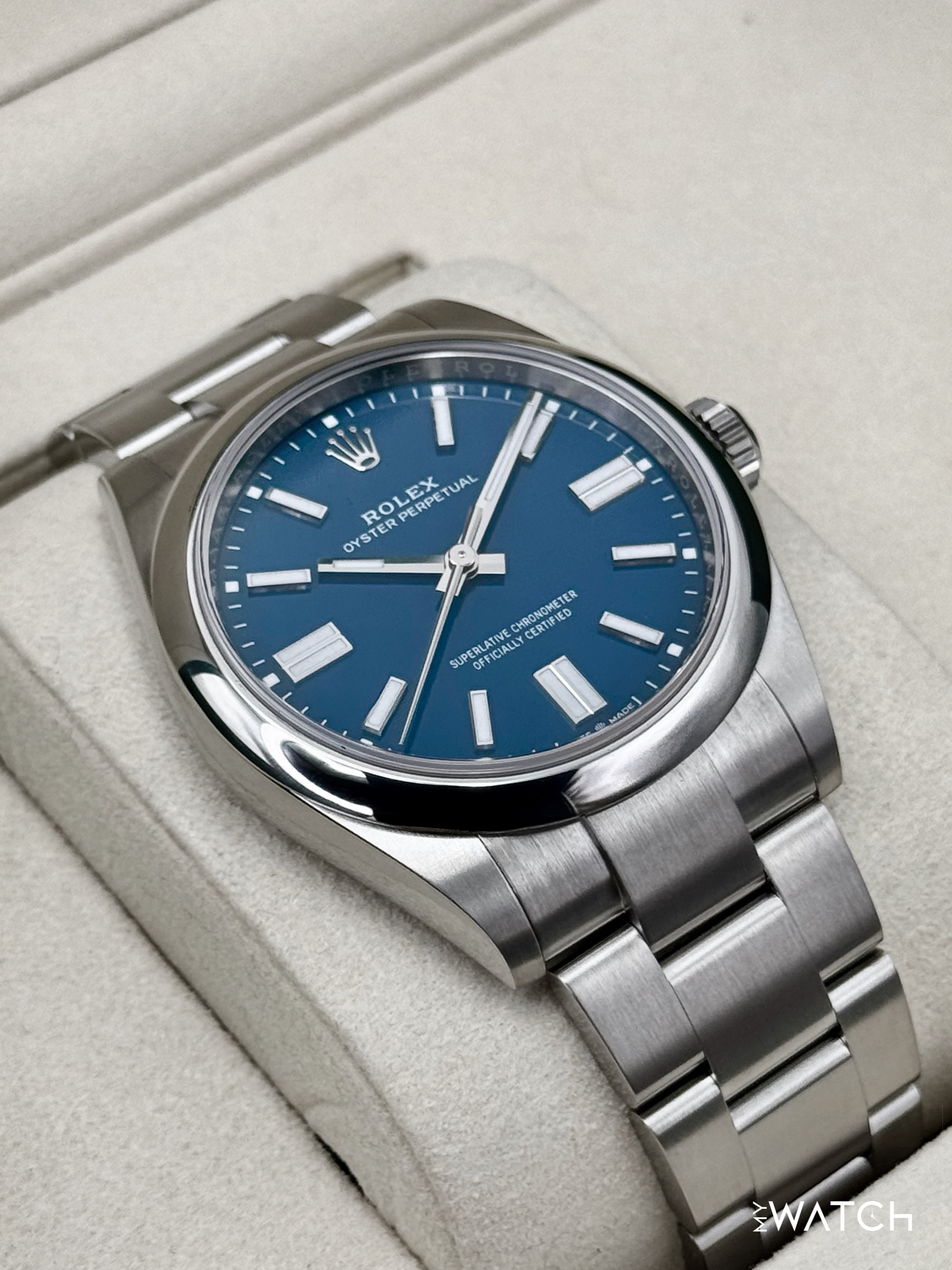 NEW 2025 Rolex Oyster Perpetual 41mm 134300 Med Blue Dial - MyWatchLLC