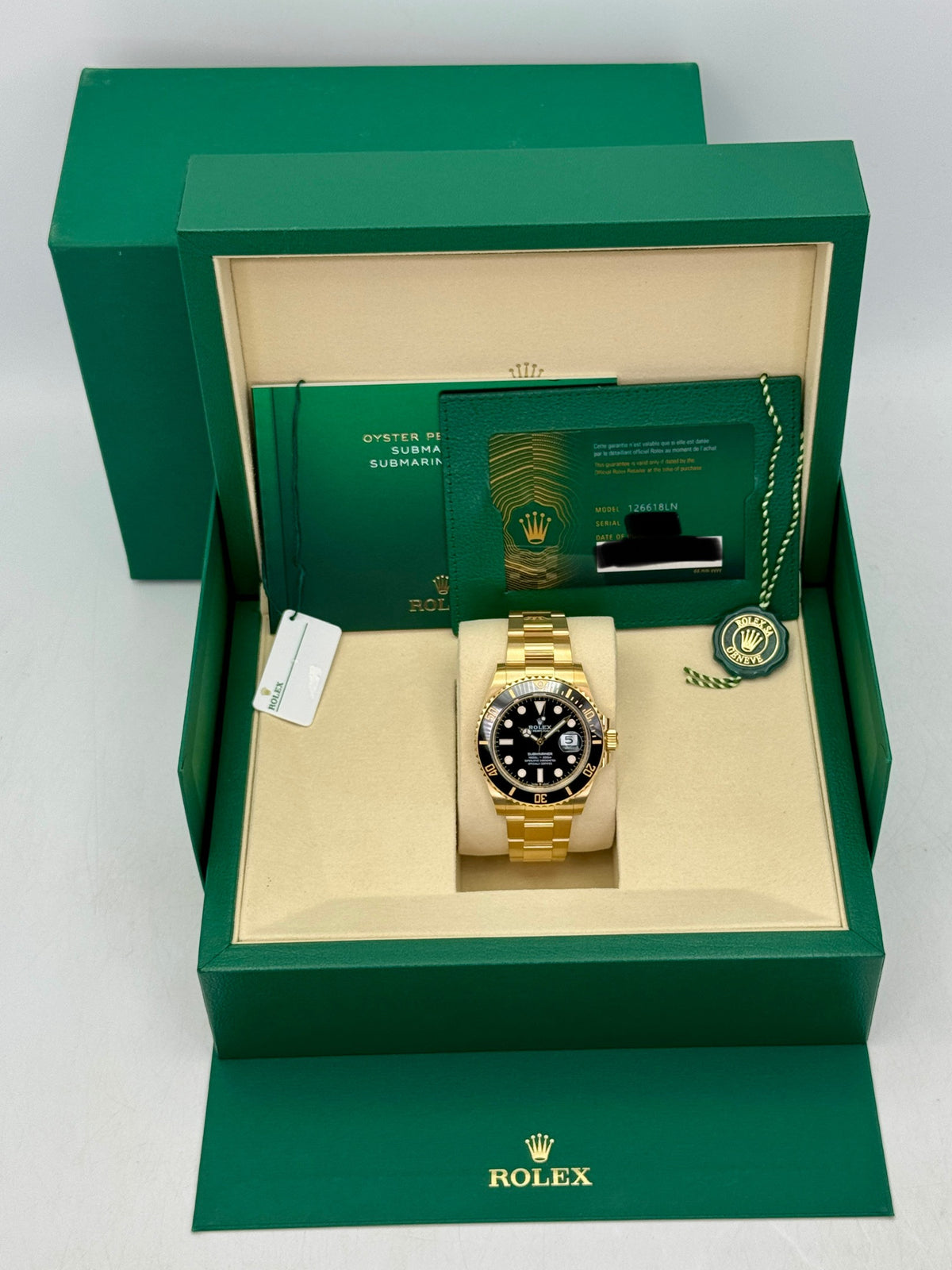 2026 Rolex Submariner 41mm 126618LN Yellow Gold Black Dial