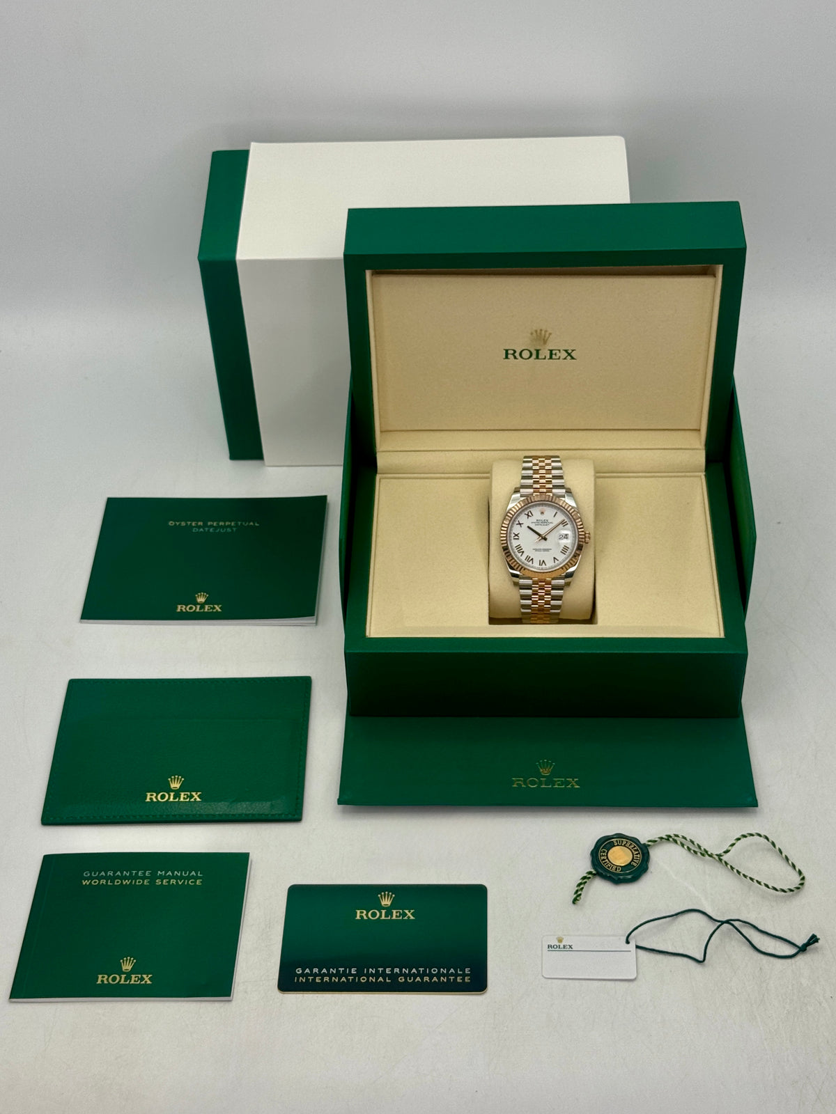 NEW 2026 Rolex Datejust 41mm 126331 Two-Tone White Roman Numeral Dial