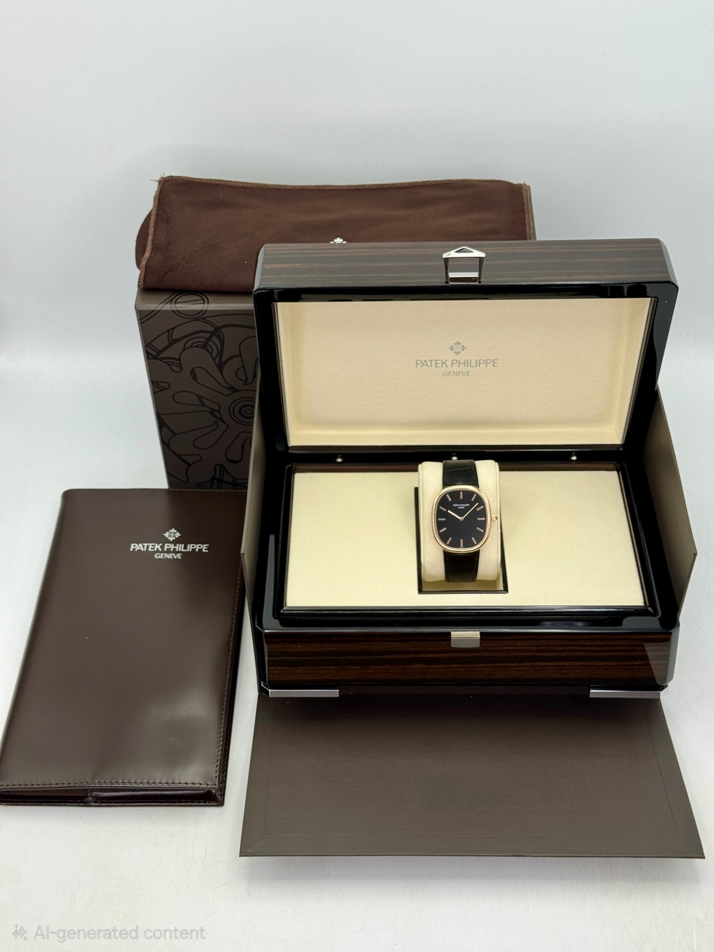 2025 Patek Philippe Golden Ellipse 34mm 5738R Rose Gold Black Dial