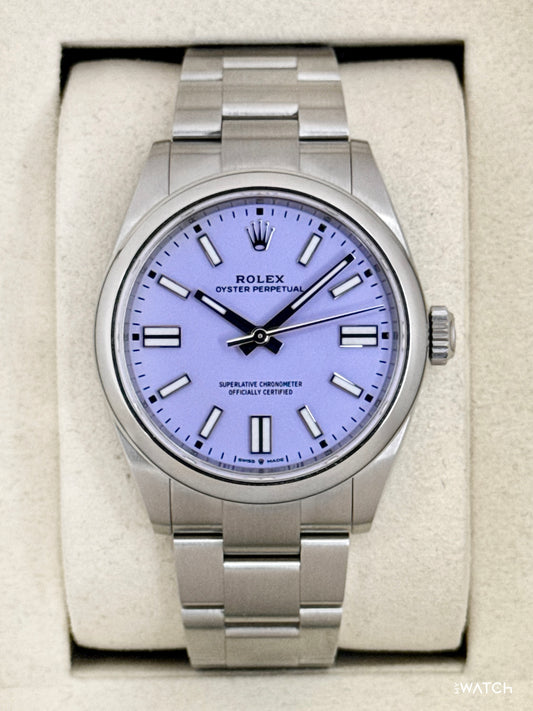 2026 Rolex Oyster Perpetual 41mm 134300 Lavender Dial - MyWatchLLC