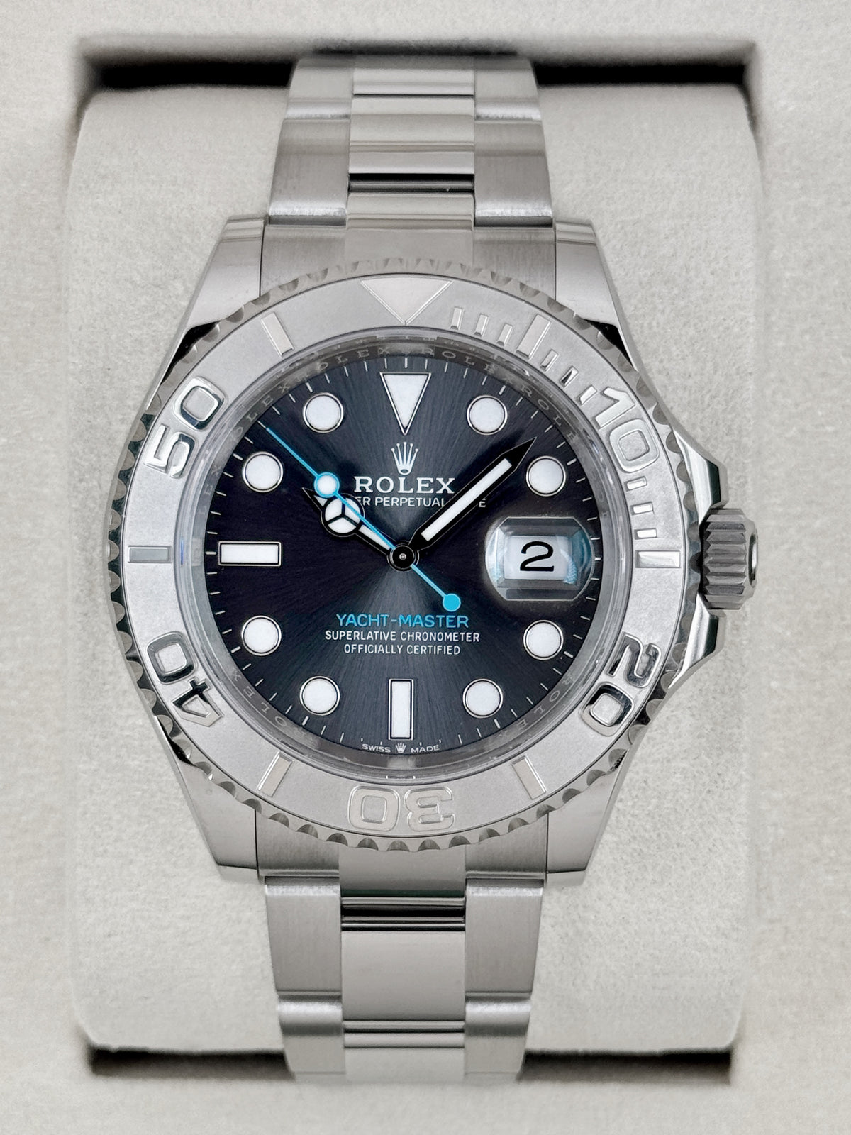 2025 Rolex Yacht-Master 40mm 126622 Stainless Steel Rhodium Dial