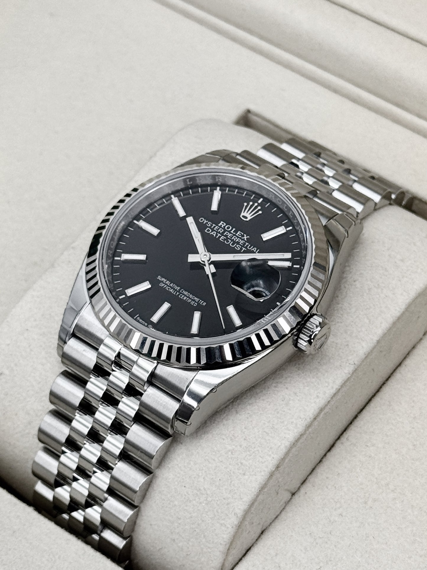 NEW 2026 Rolex Datejust 36mm 126234 Stainless Steel Jubilee Black Dial (STICKERED)