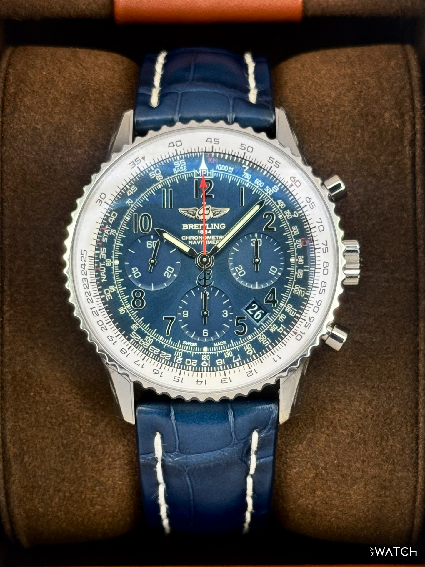 Breitling Navitimer 01 Limited Edition 43mm AB0121 Stainless Steel Blue Dial