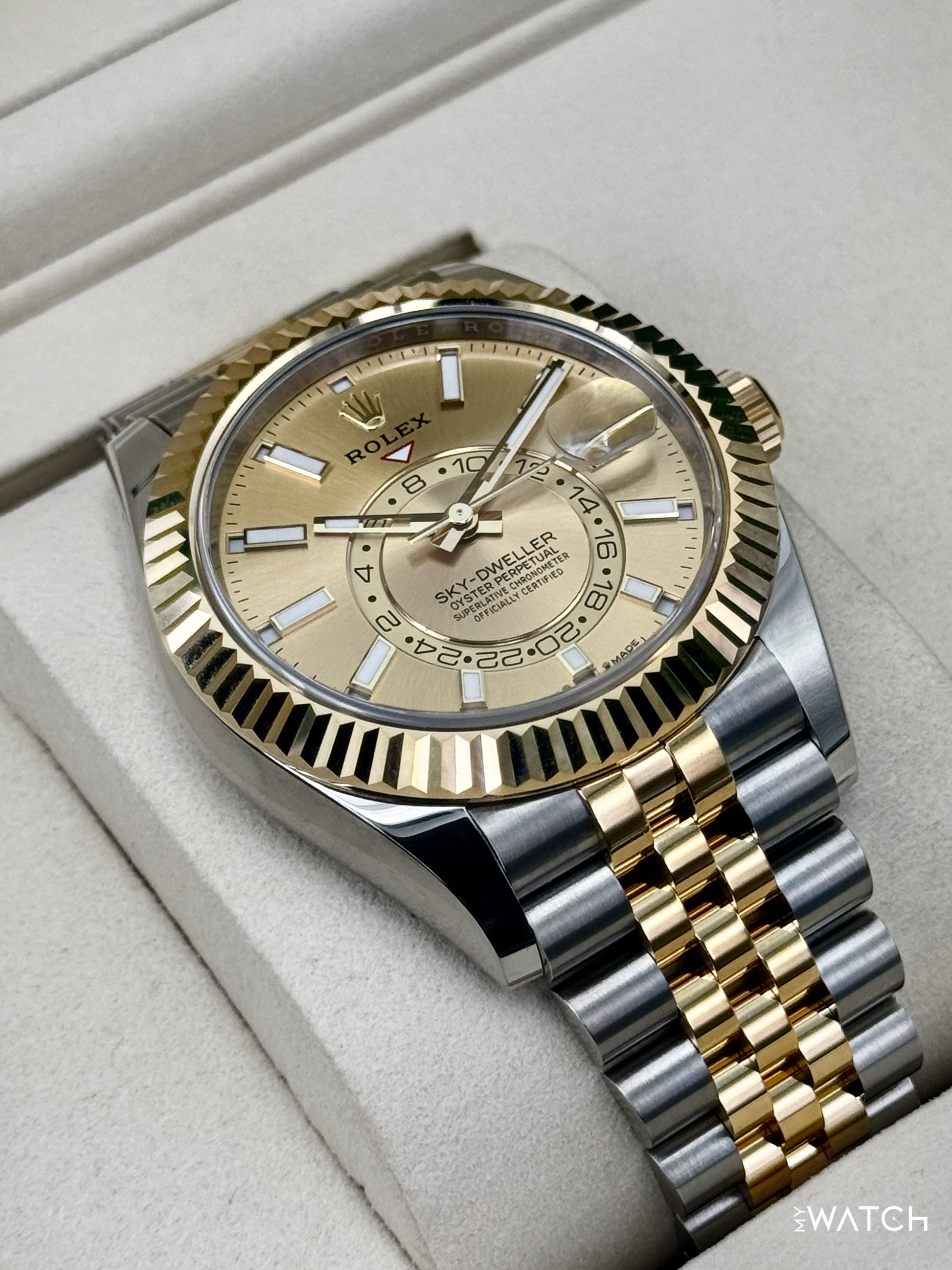 NEW 2026 Rolex Sky-Dweller 42mm 336933 Jubilee Champagne Dial - MyWatchLLC