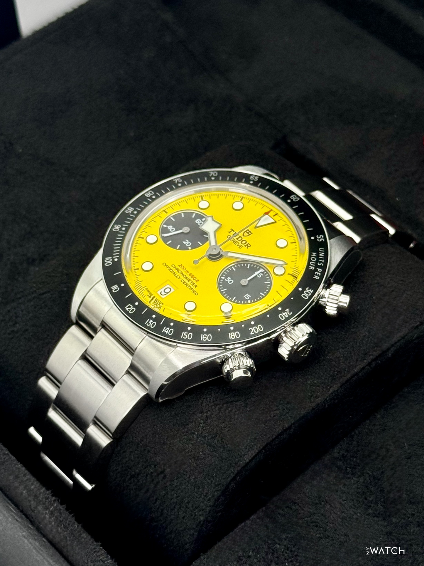 NEW 2026 Tudor Black Bay Chrono 39mm 79310N Stainless Steel Yellow Dial