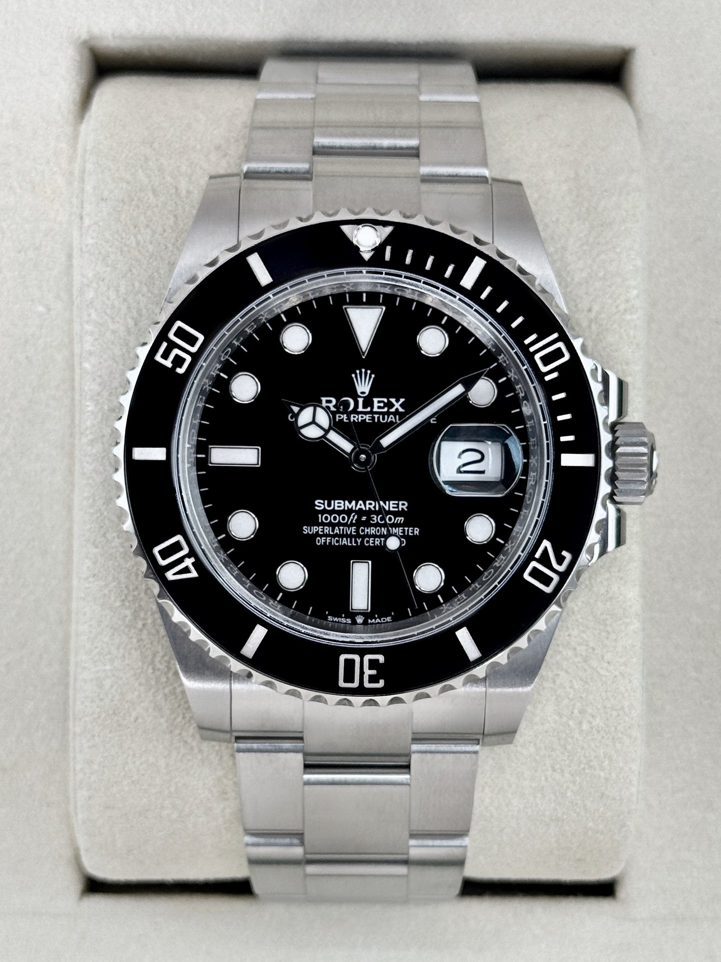 2025 Rolex Submariner 41mm 126610LN Stainless Steel Black Dial