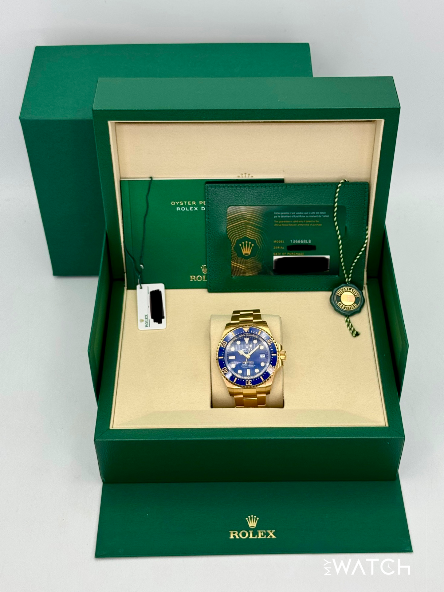 NEW 2025 Rolex Deepsea 44mm 136668LB Yellow Gold Blue Dial (STICKERED)