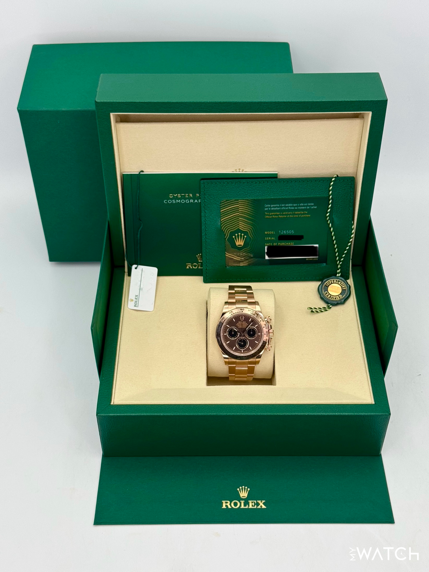 2025 Rolex Daytona 40mm 126505 Rose Gold Chocolate Dial