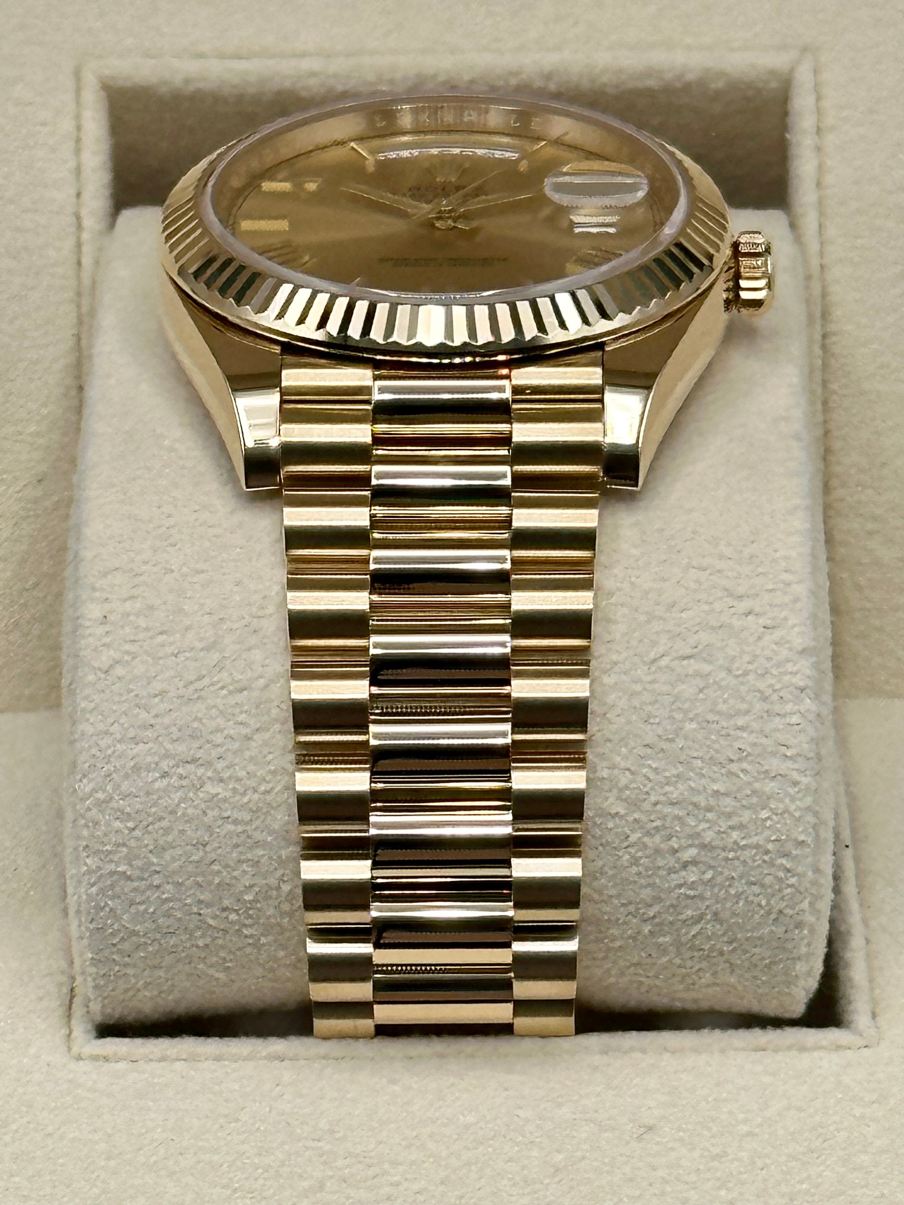 Rolex day date 40 hotsell champagne dial