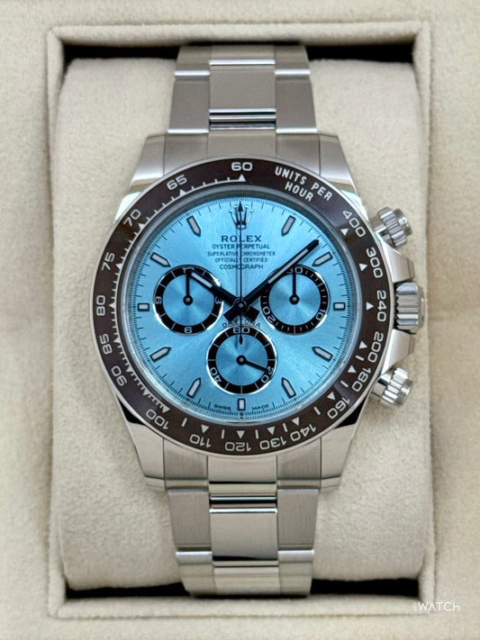 NEW 2025 Rolex Daytona 40mm 126506 Platinum Ice Blue Dial - MyWatchLLC