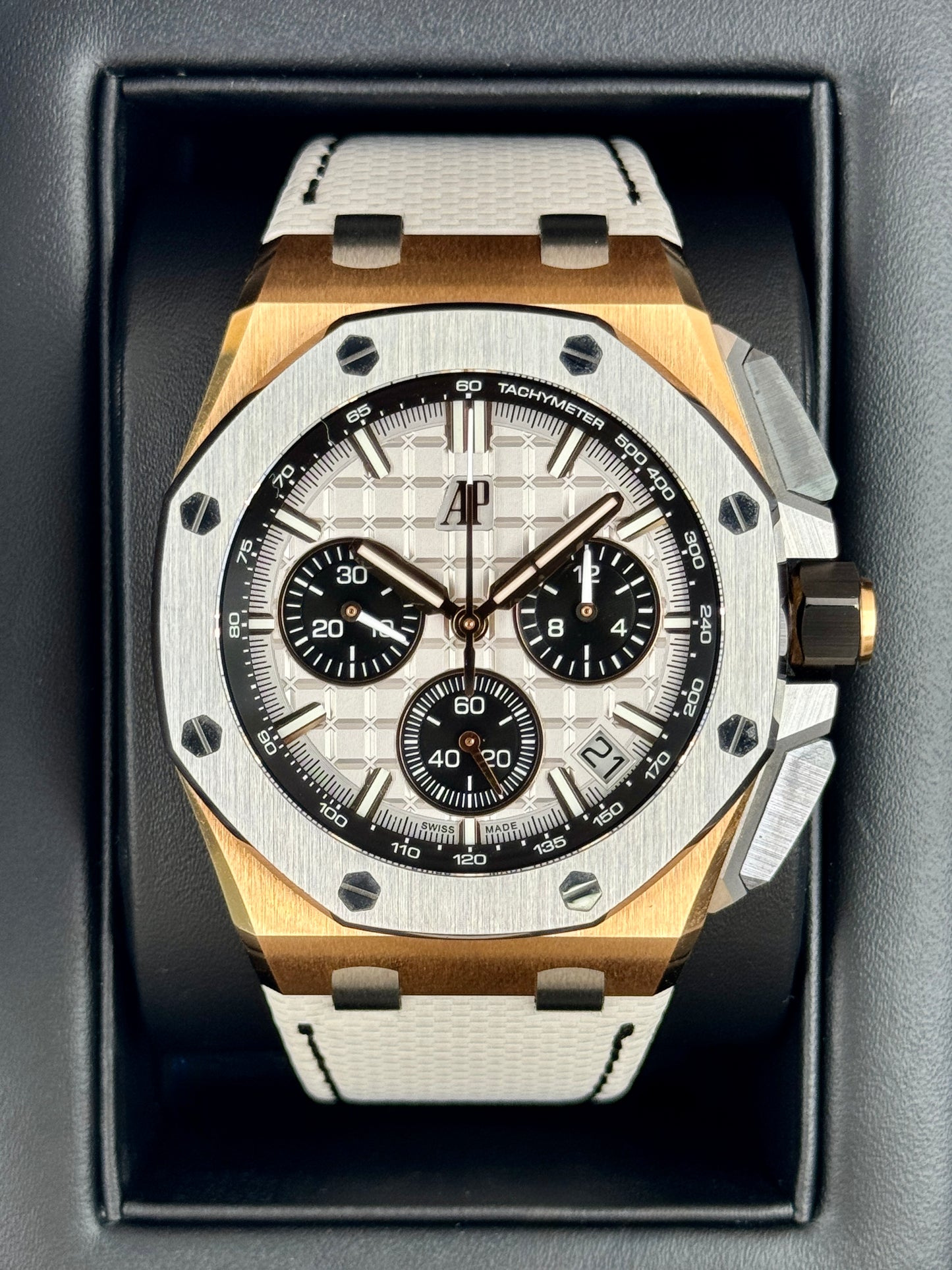 2024 Audemars Piguet Royal Oak Offshore 43mm 26420OI Pink Gold Grey Dial