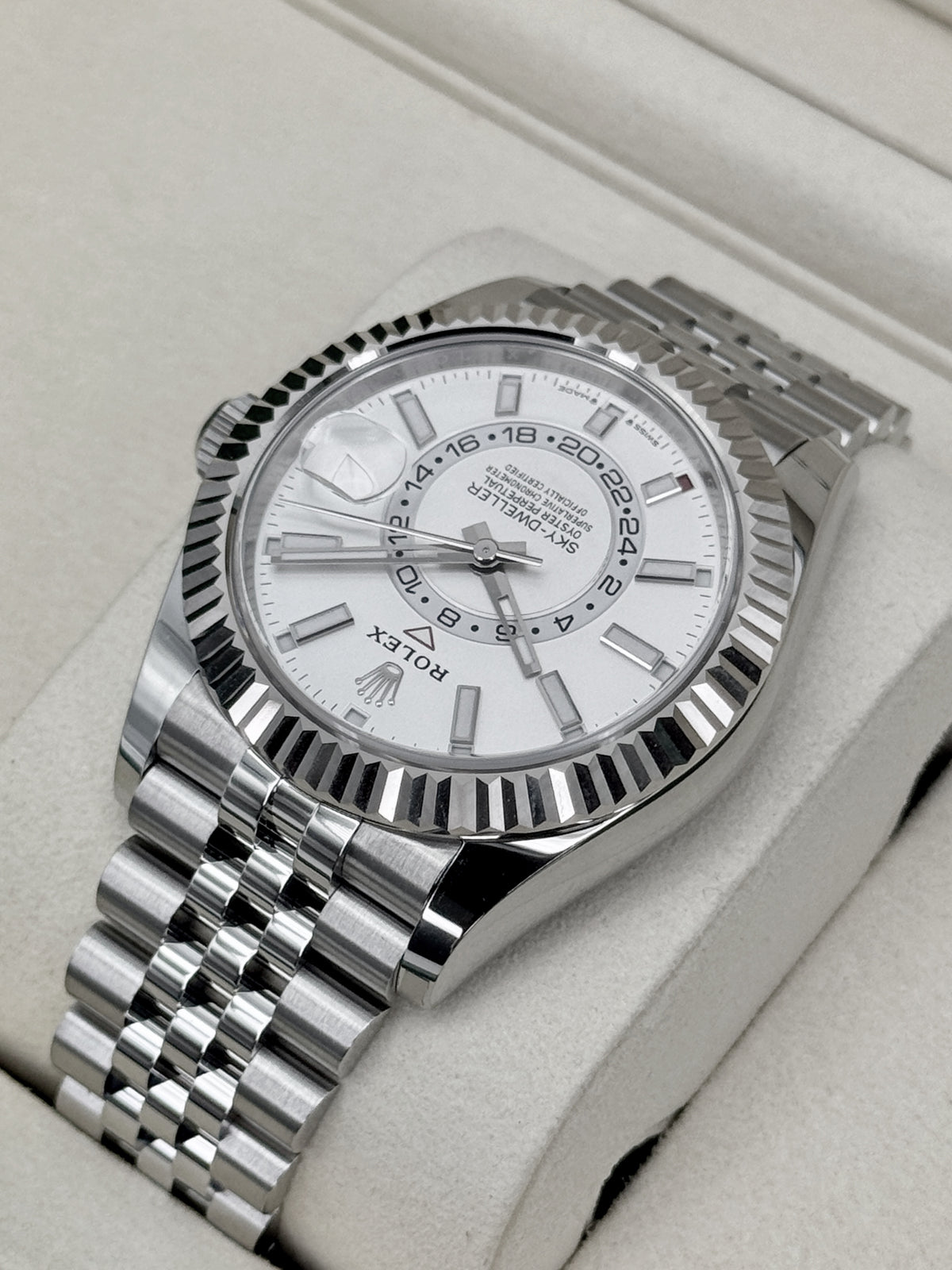 NEW 2026 Rolex Sky-Dweller 42mm 336934 Stainless Steel Jubilee White Dial