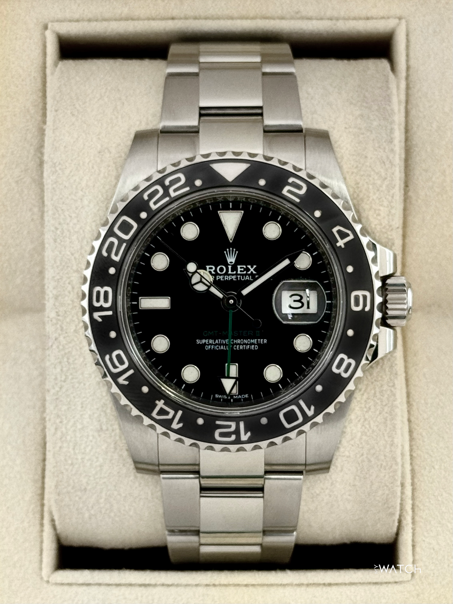 2018 Rolex GMT-Master II 40mm 116710LN Stainless Steel Black Dial