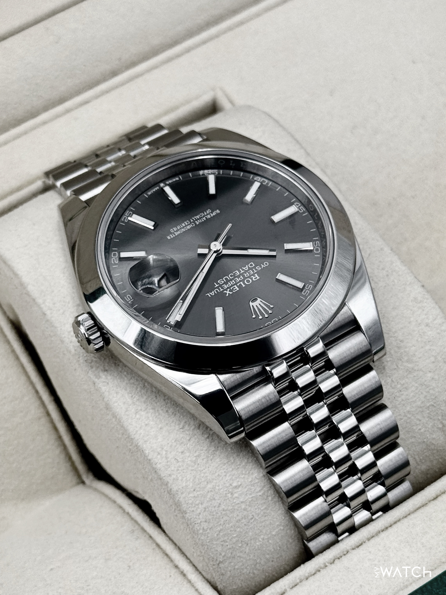 2024 Rolex Datejust 41mm 126300 Stainless Steel Jubilee Rhodium Dial - MyWatchLLC
