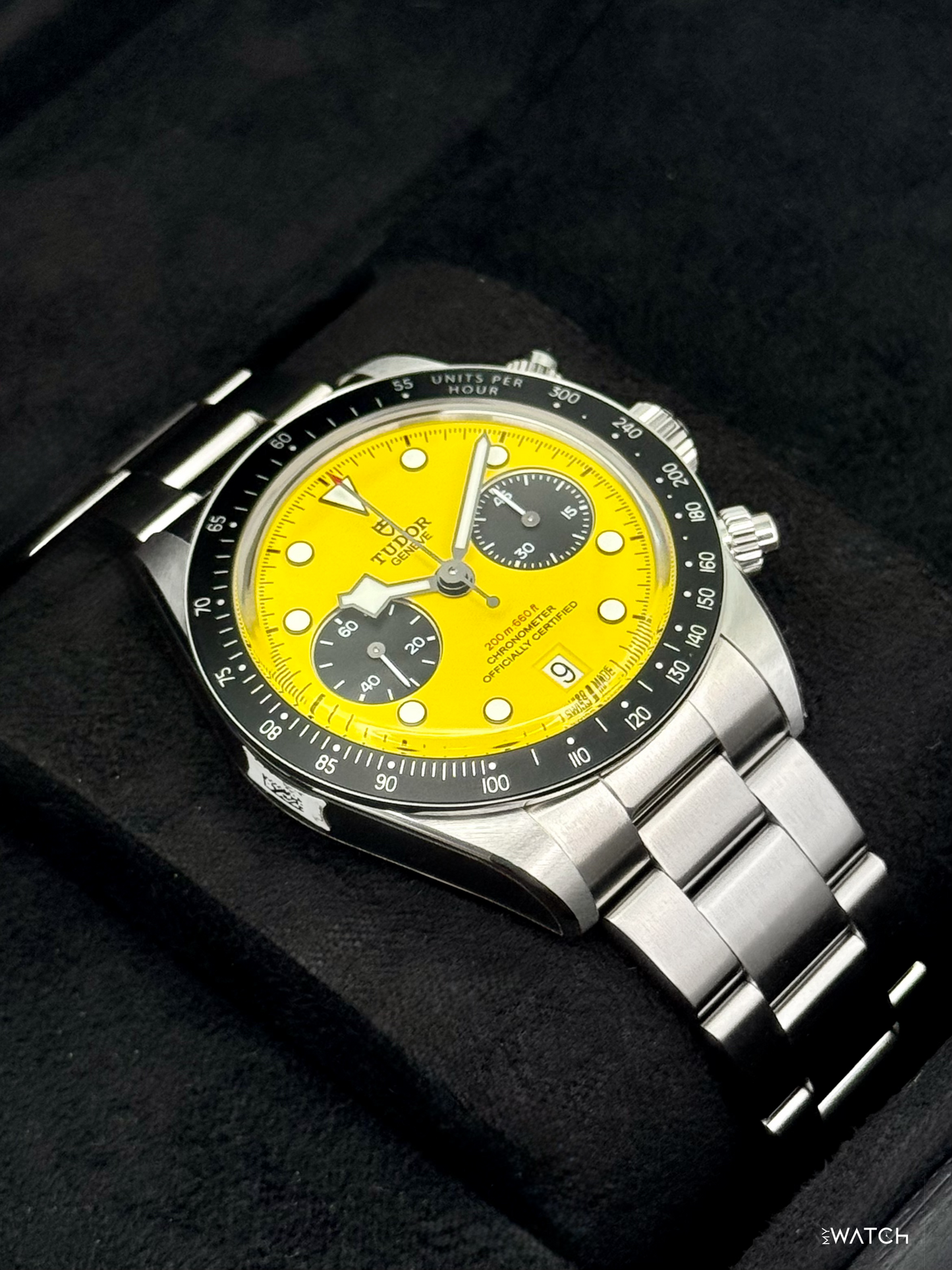 NEW 2026 Tudor Black Bay Chrono 39mm 79310N Stainless Steel Yellow Dial