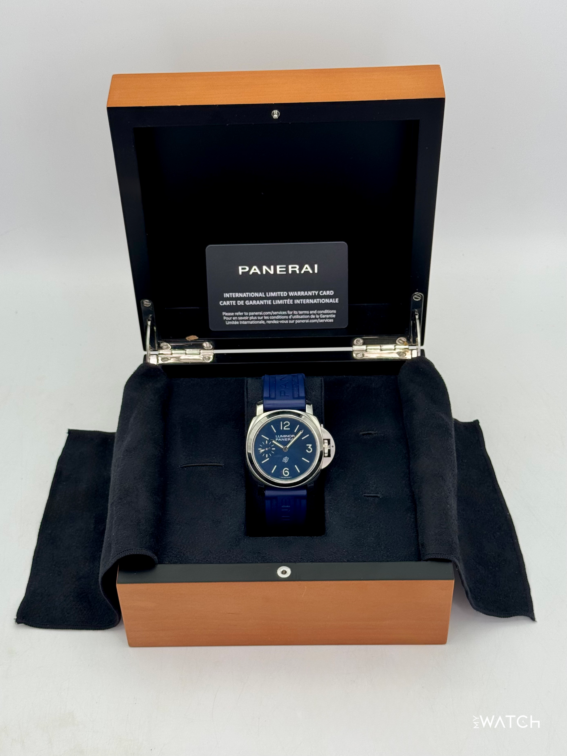 2023 Panerai Luminor Blu Mare 44mm PAM01085 Stainless Steel Blue Dial - MyWatchLLC