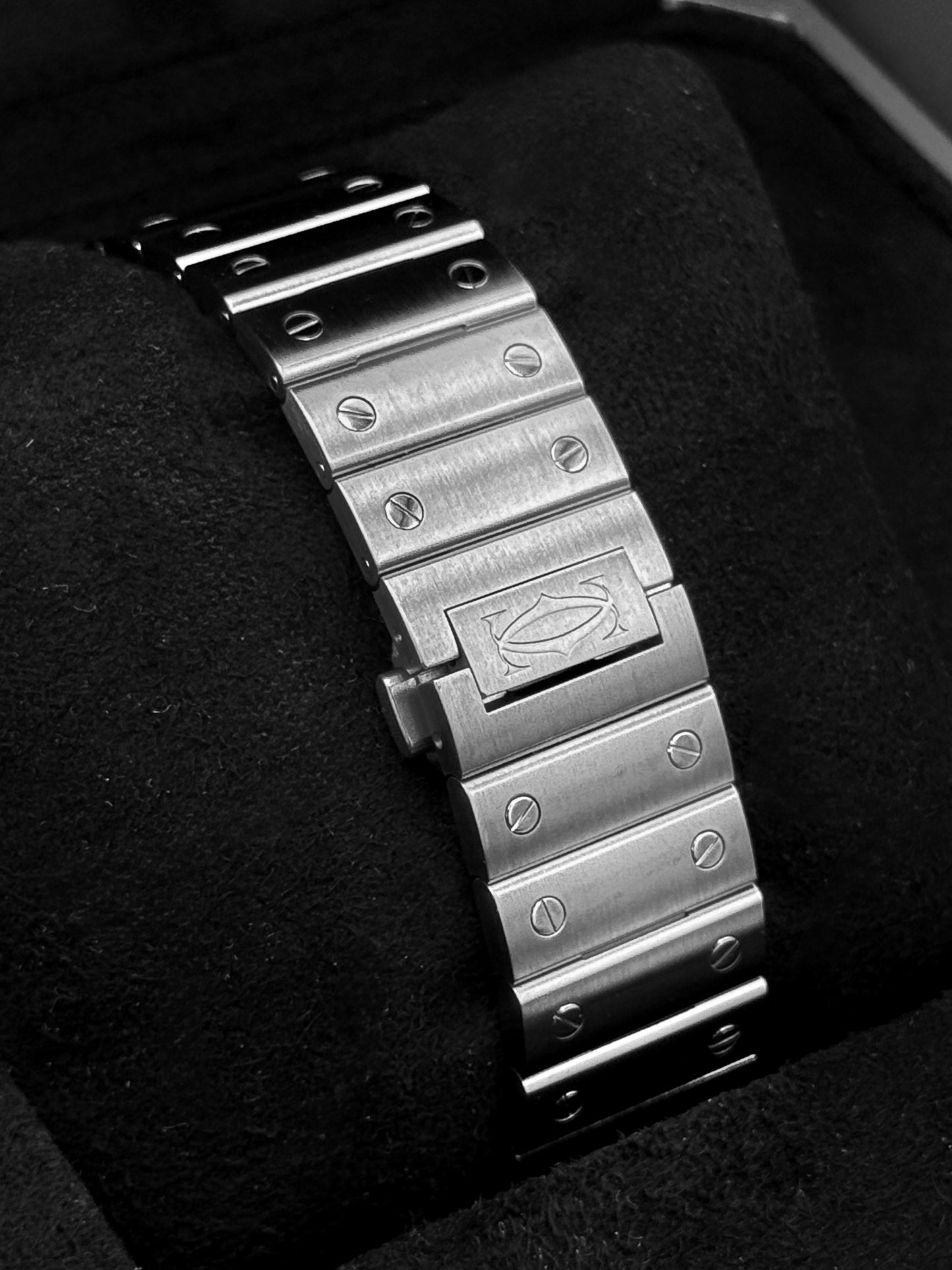 2022 Cartier Santos De Cartier 39.8mm WSSA0030 Stainless Steel Blue Dial