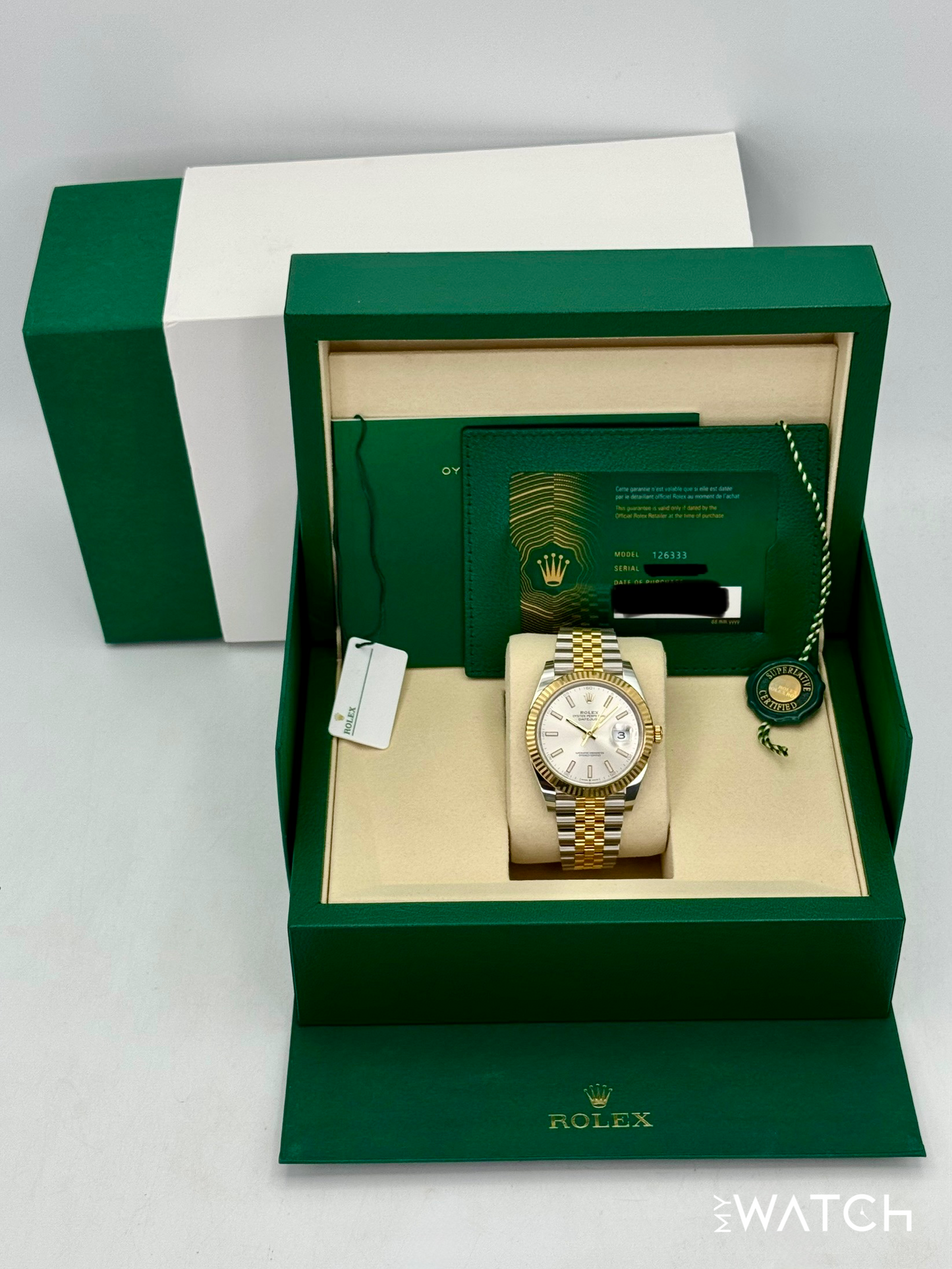 NEW 2025 Rolex Datejust 41mm 126333 Two-Tone Jubilee Silver Dial