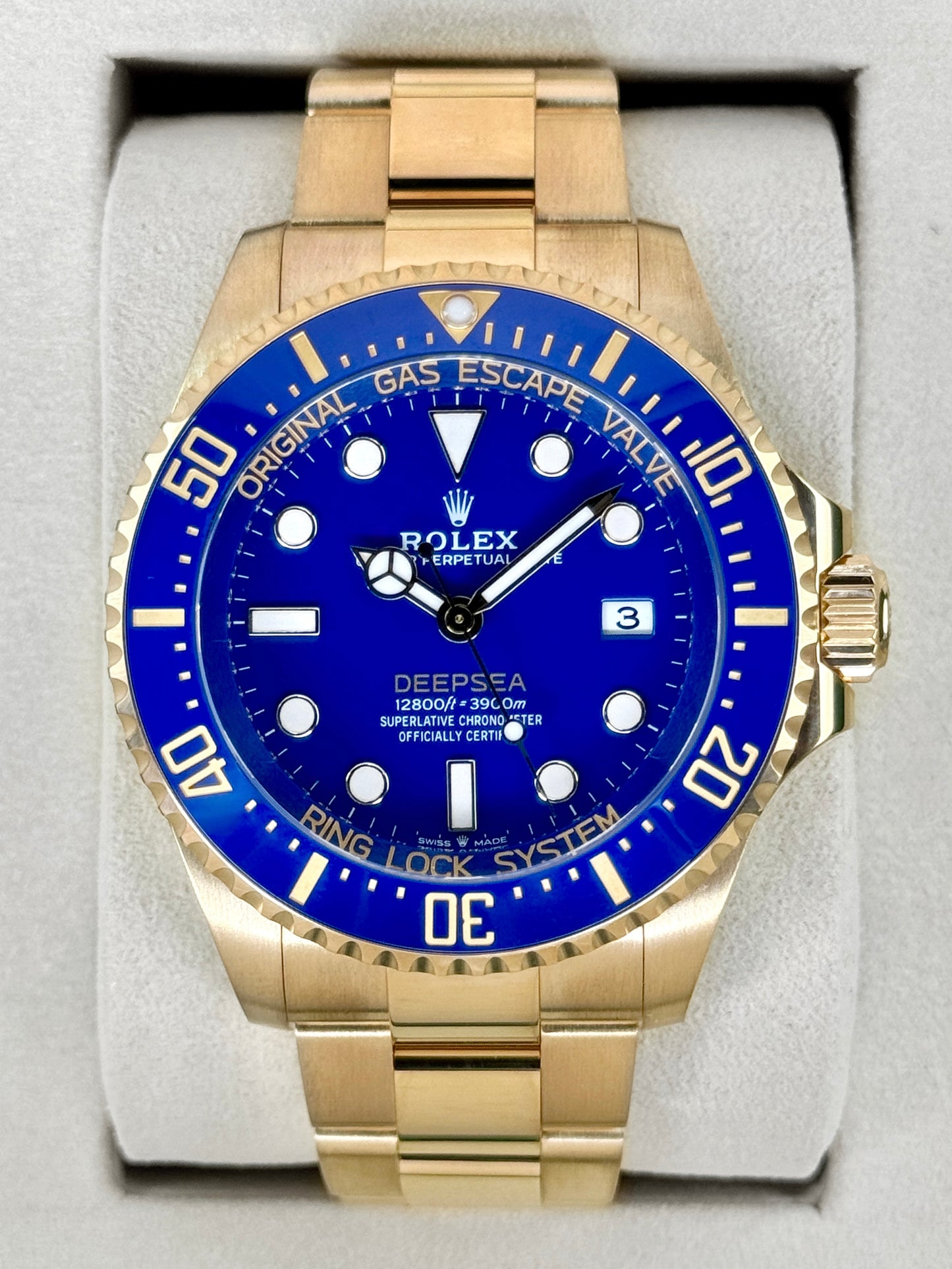 2026 Rolex Deepsea 44mm 136668LB 18K Yellow Gold Blue Dial