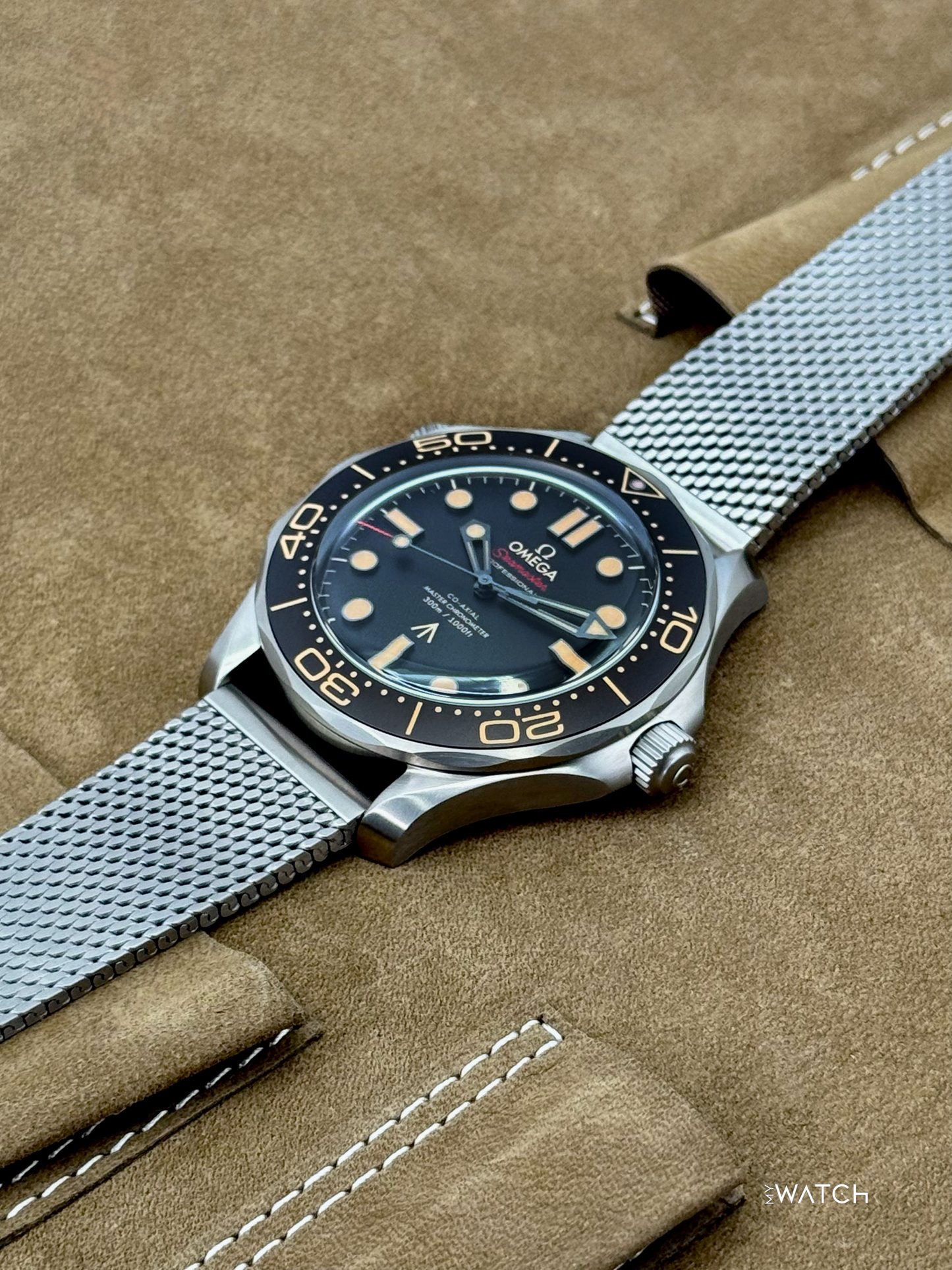New 2025 Omega Seamaster Diver 300M 007 42mm Titanium Brown Dial - MyWatchLLC