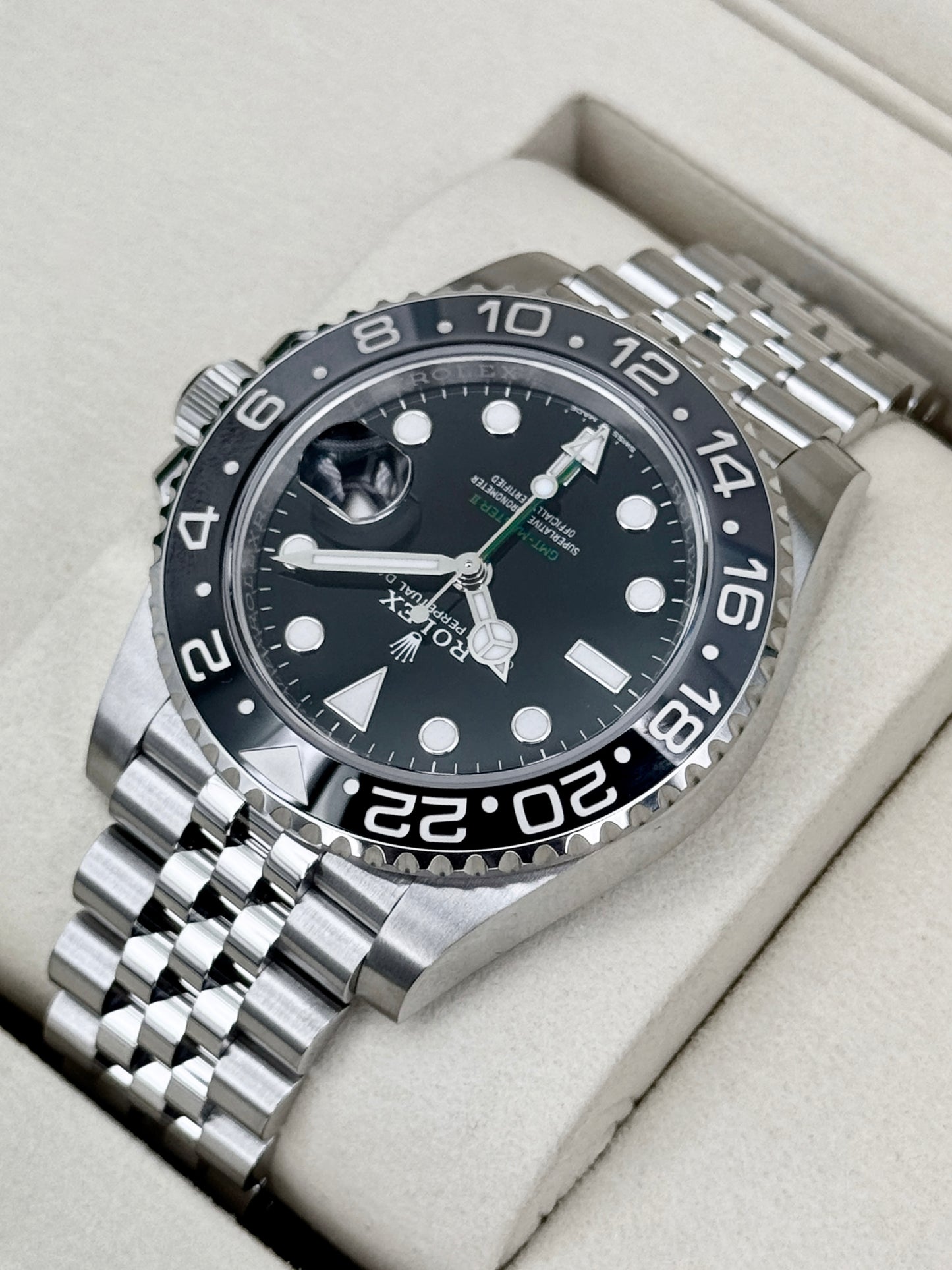 NEW 2026 Rolex GMT-Master II Bruce Wayne 40mm 126710GRNR Jubilee (NEW STYLE CARD)