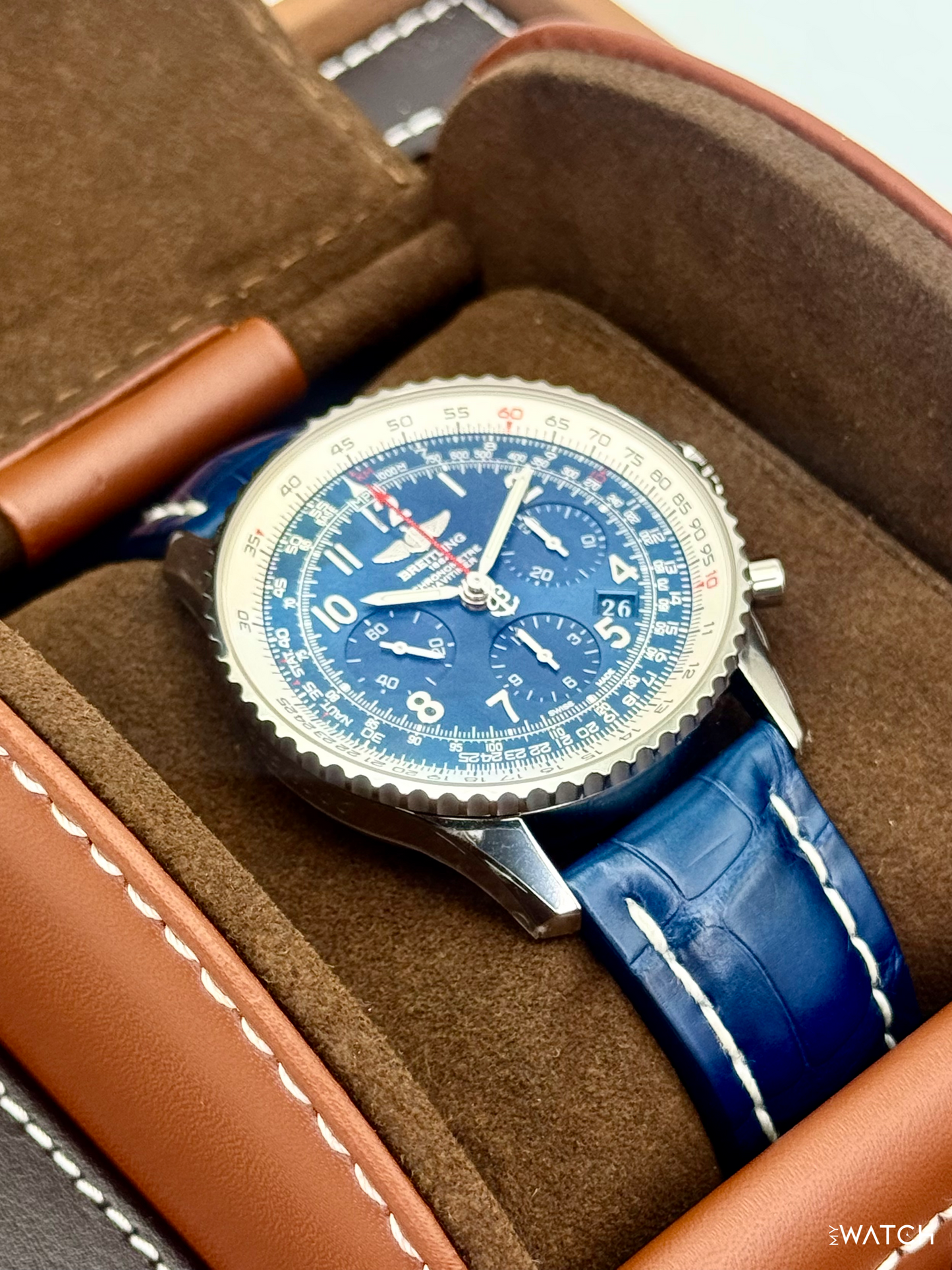Breitling Navitimer 01 Limited Edition 43mm AB0121 Stainless Steel Blue Dial
