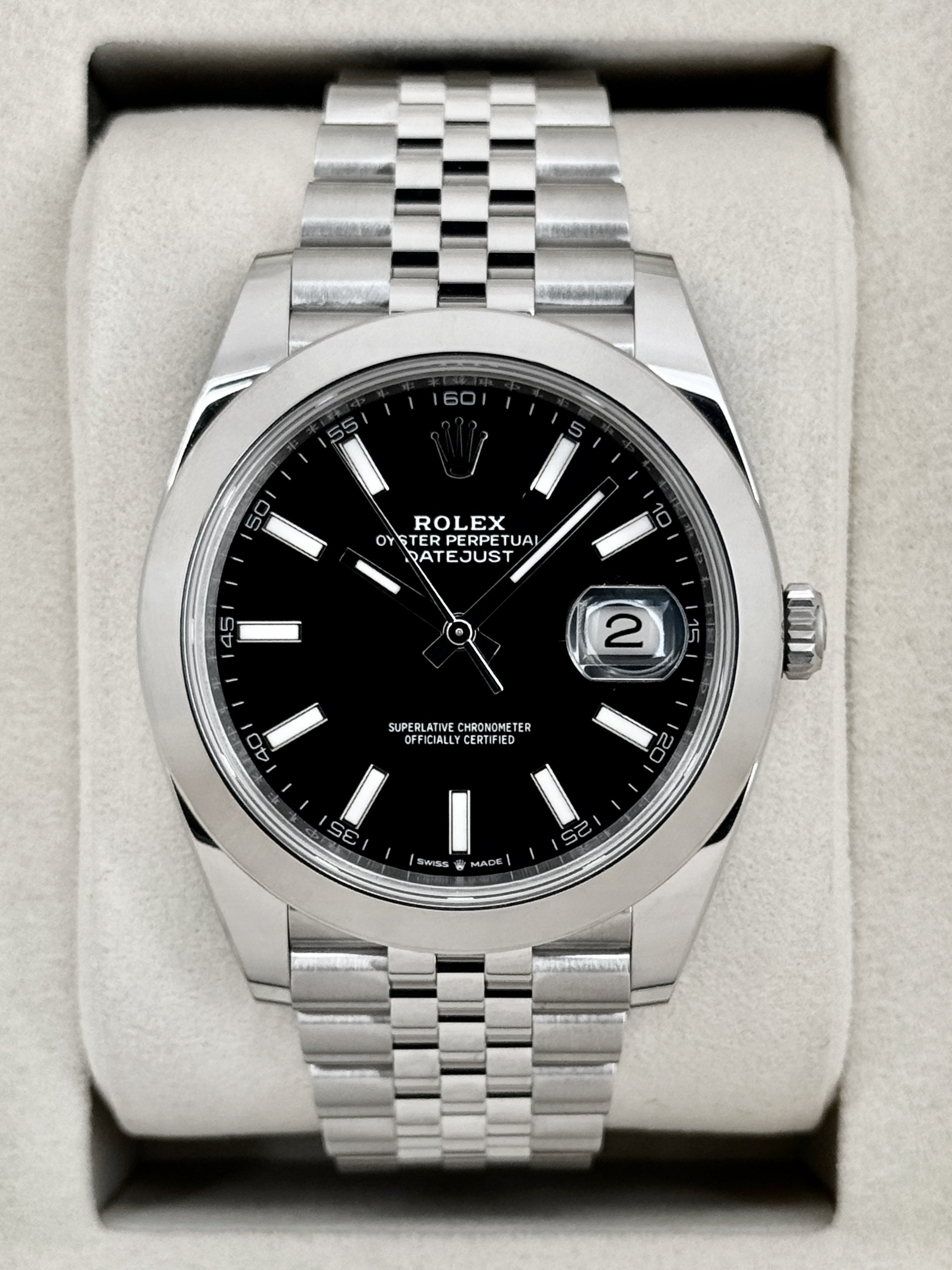 NEW 2026 Rolex Datejust 41mm 126300 Stainless Steel Jubilee Black Dial