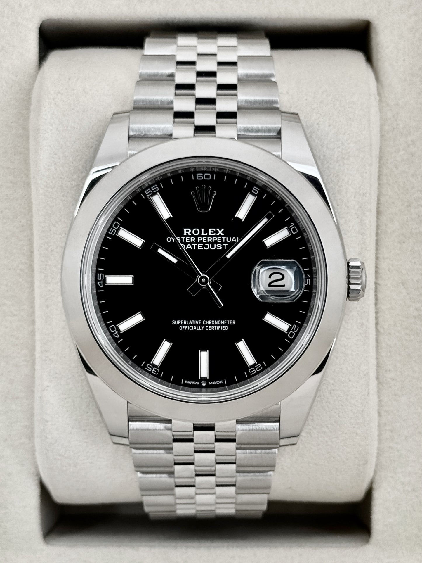 NEW 2026 Rolex Datejust 41mm 126300 Stainless Steel Jubilee Black Dial