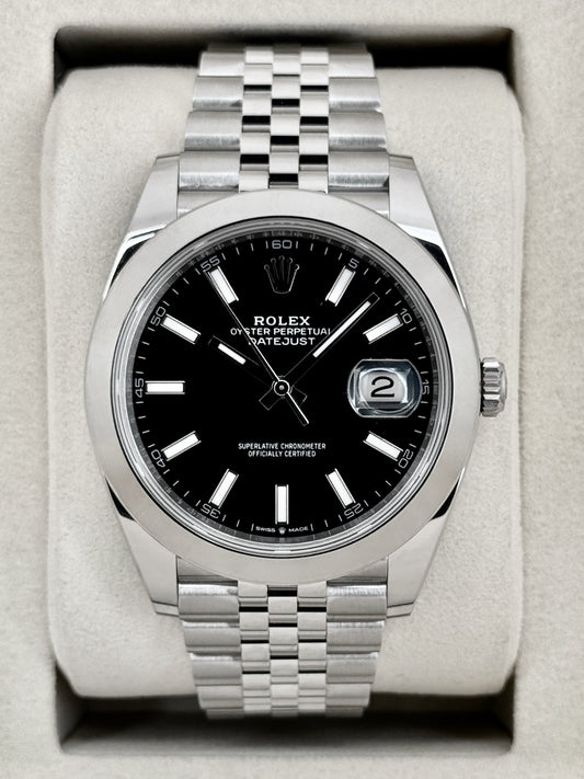 NEW 2026 Rolex Datejust 41mm 126300 Stainless Steel Jubilee Black Dial