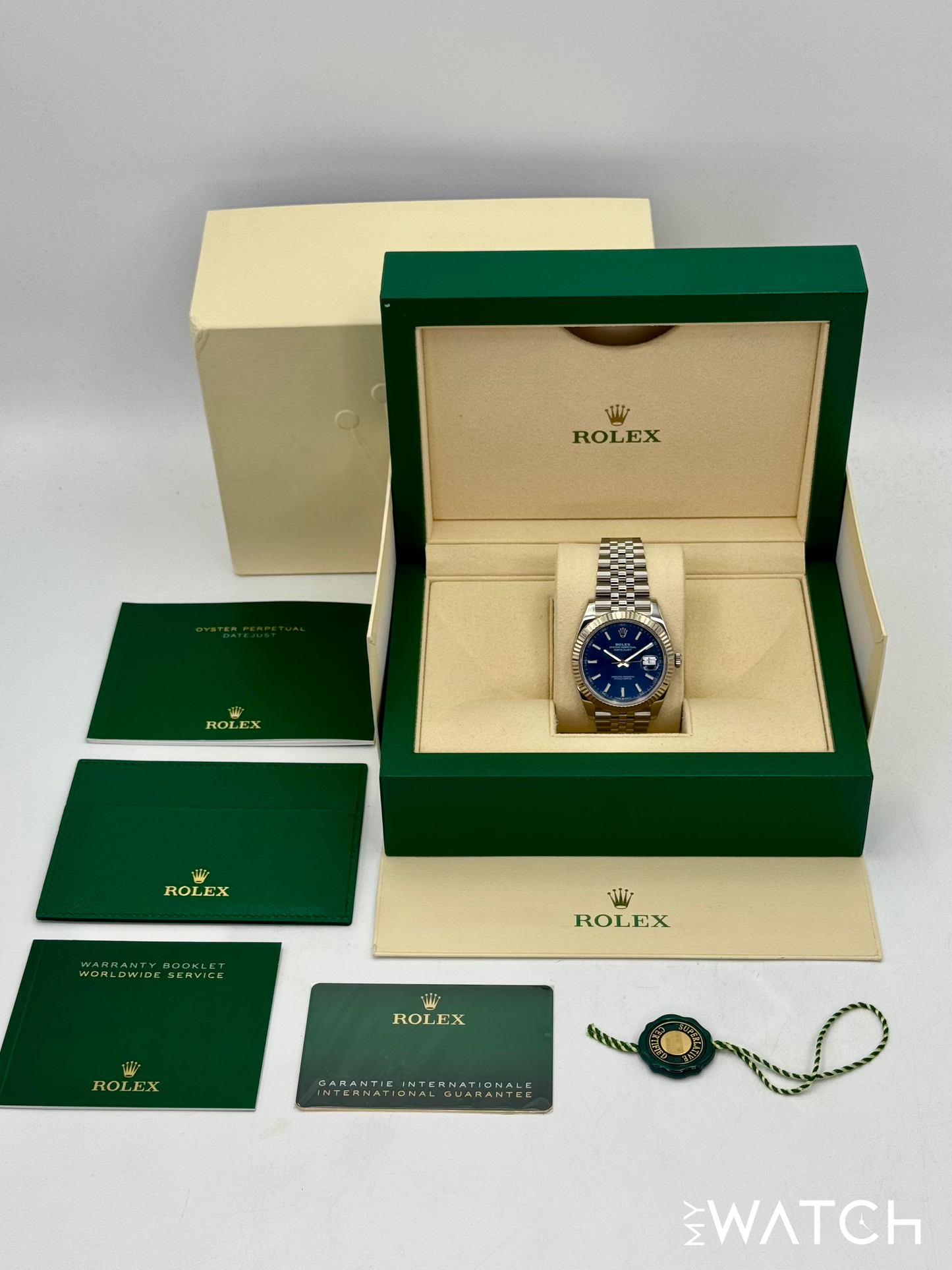 2023 Rolex Datejust 41mm 126334 Stainless Steel Jubilee Blue Dial