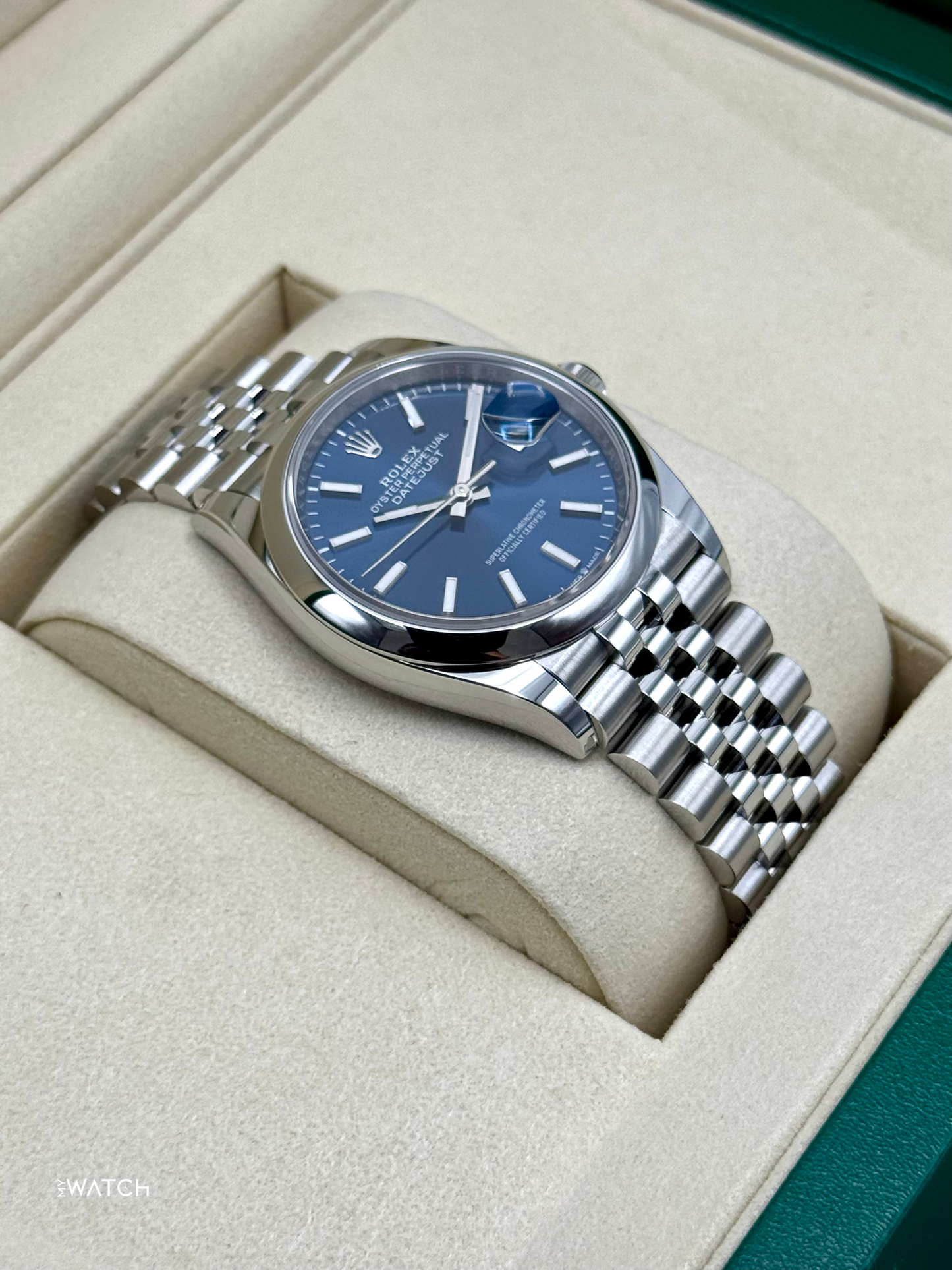 NEW 2026 Rolex Datejust 36mm 126200 Stainless Steel Jubilee Blue Dial - MyWatchLLC