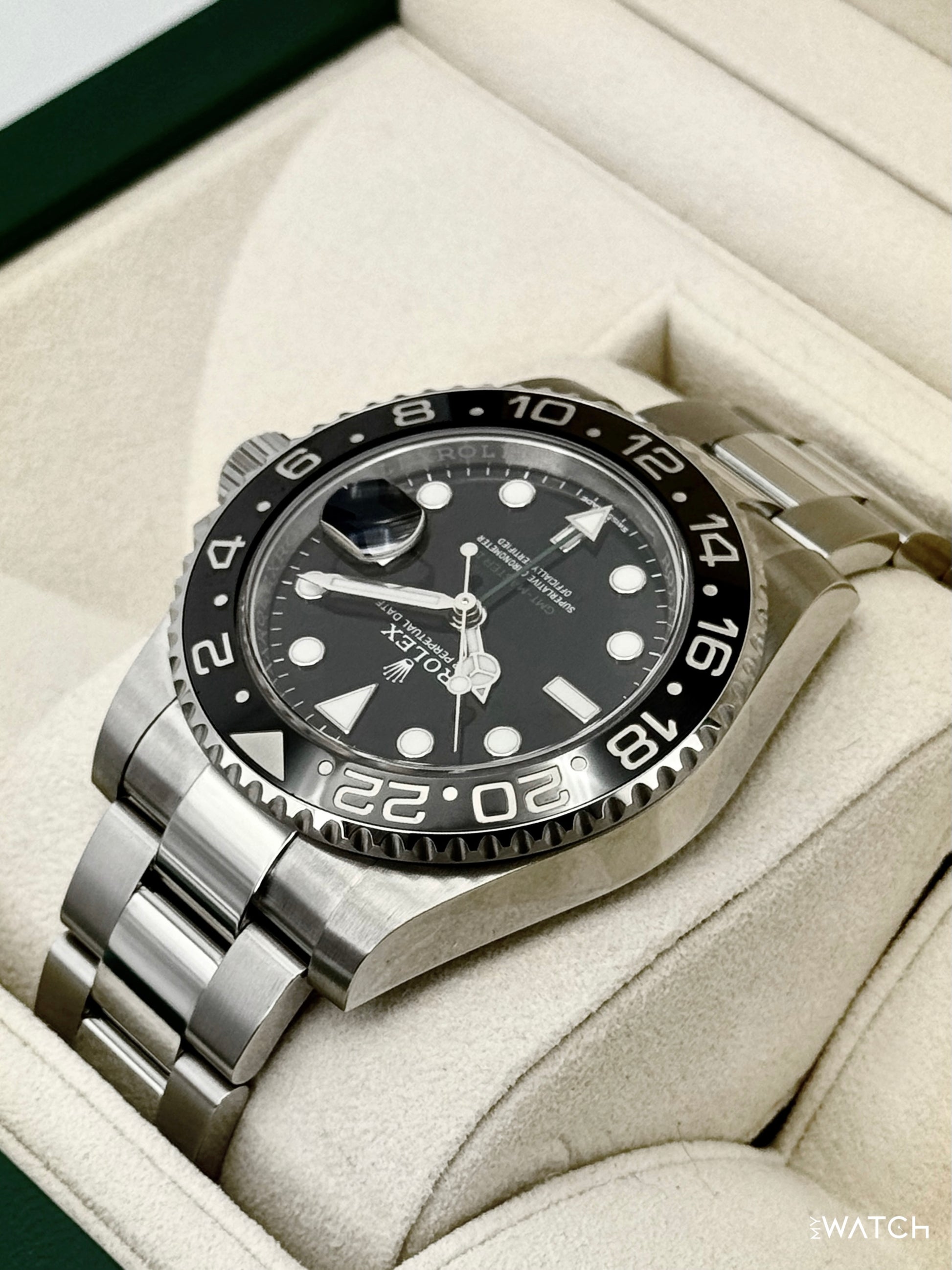 2018 Rolex GMT-Master II 40mm 116710LN Stainless Steel Black Dial - MyWatchLLC
