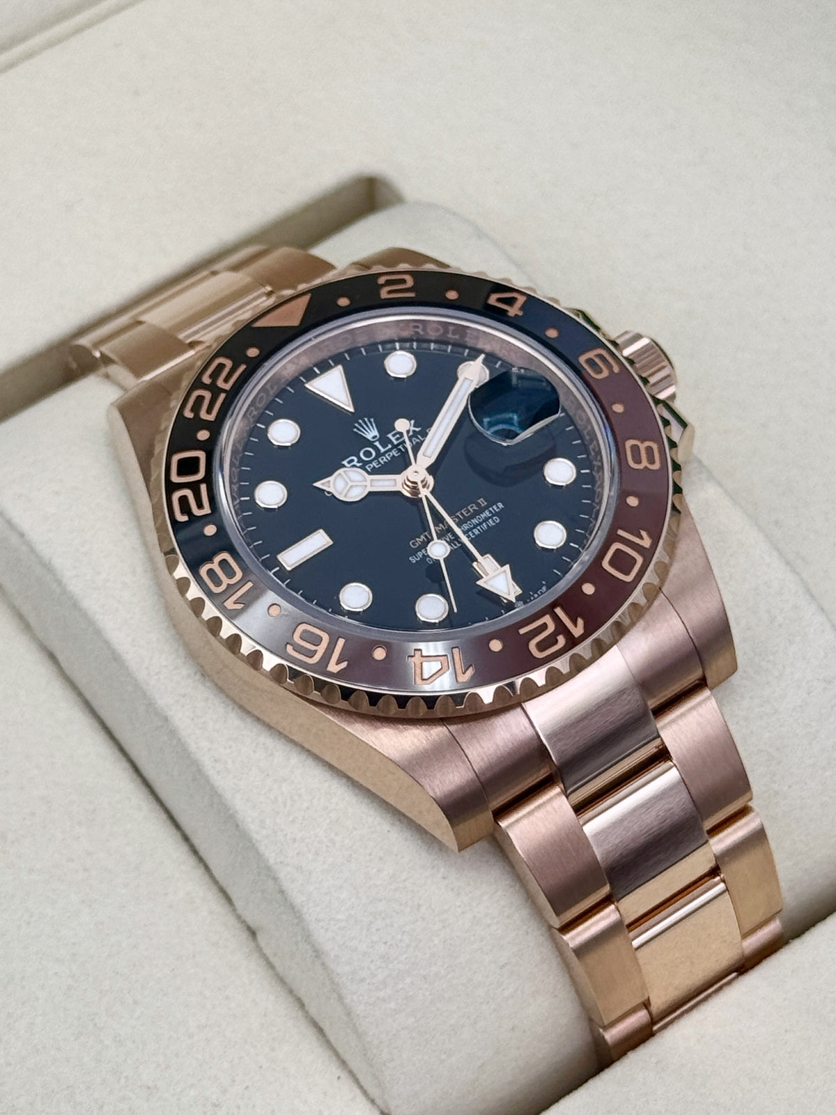 NEW 2026 Rolex GMT-Master II Rootbeer 40mm 126715CHNR Rose Gold