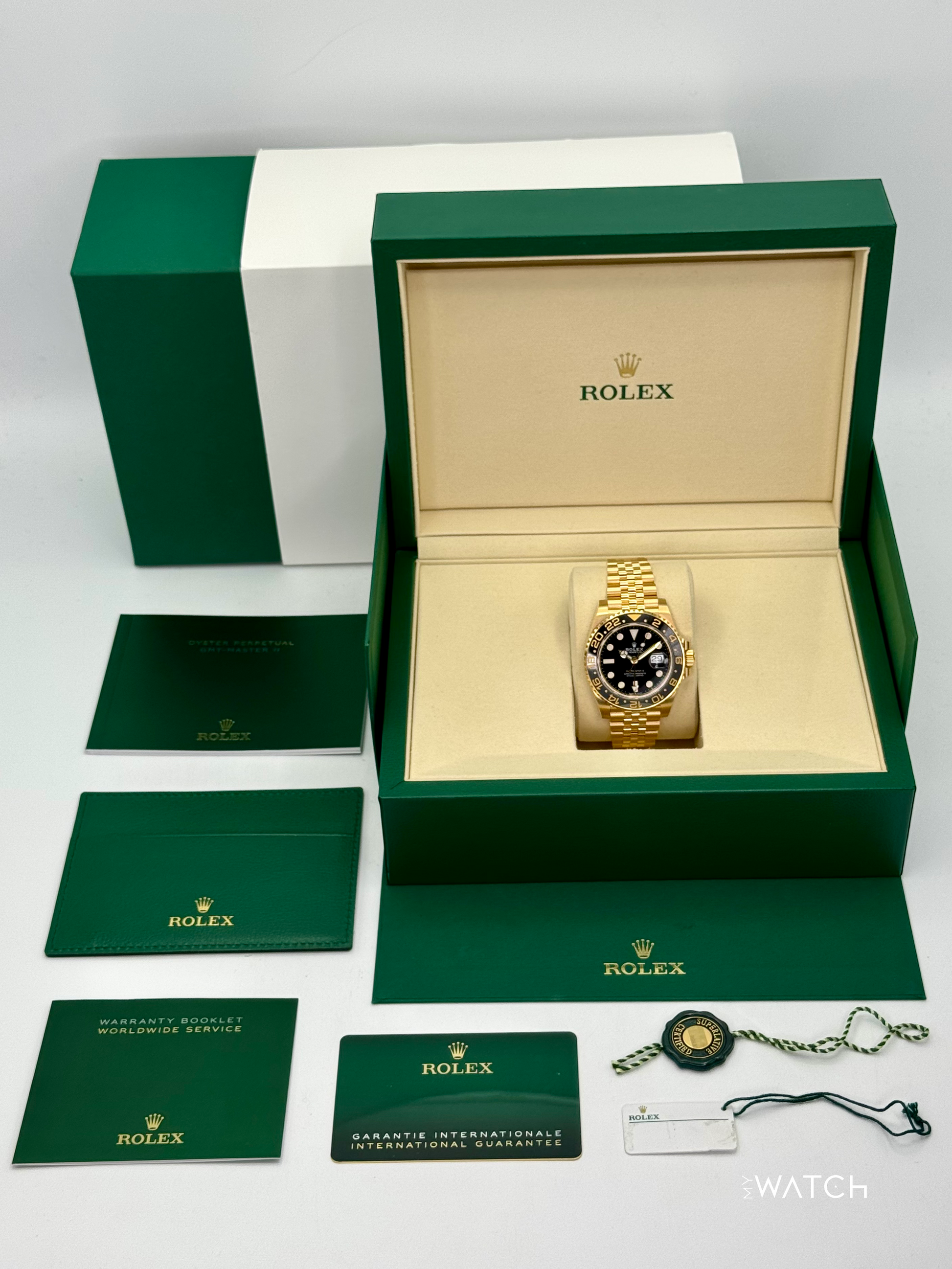 NEW 2025 Rolex GMT-Master II 40mm 126718GRNR Jubilee Black Dial (STICK