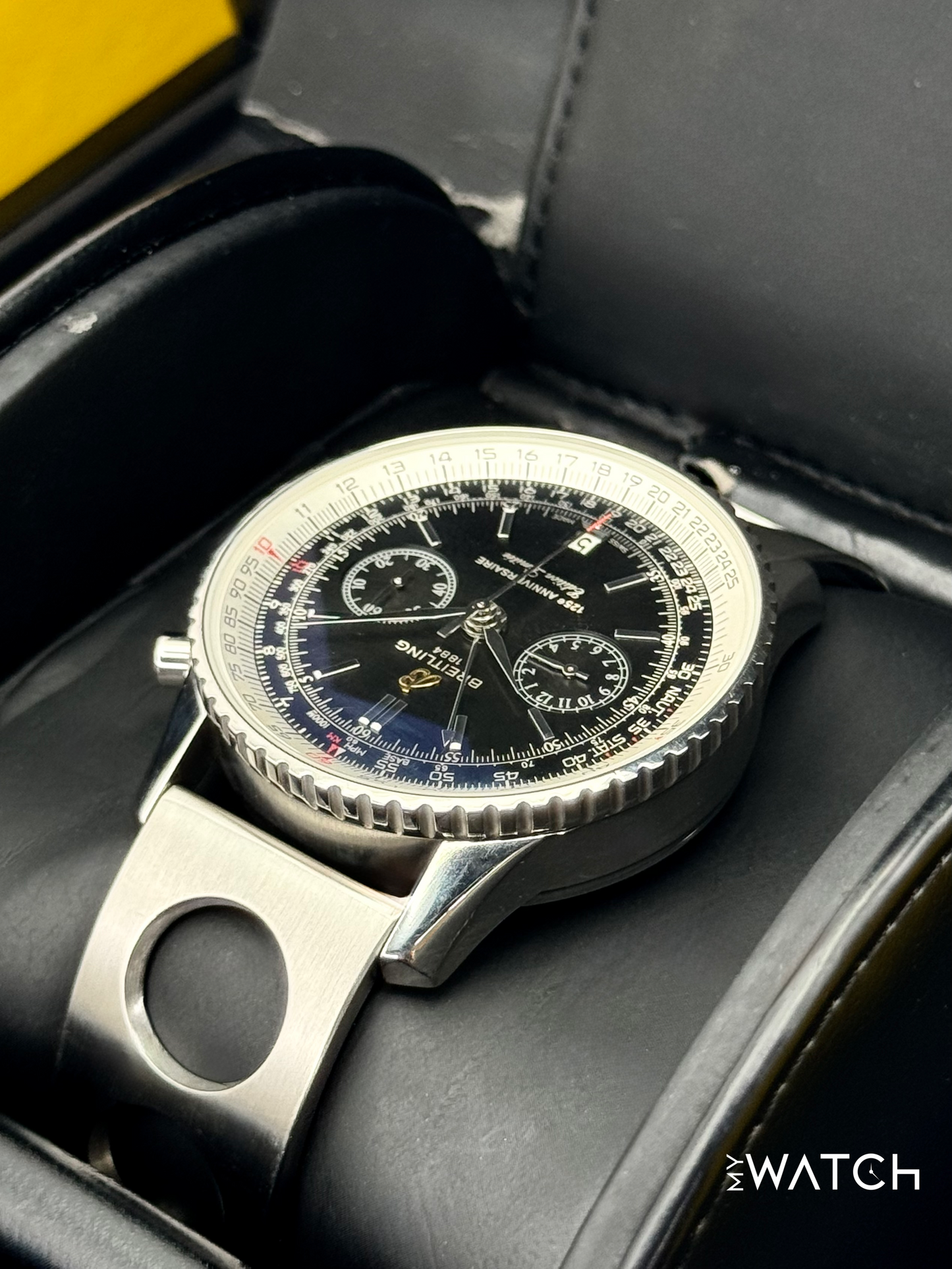 2011 Breitling Navitimer 125th Anniversary 43mm A26322 Stainless Steel Black Dial