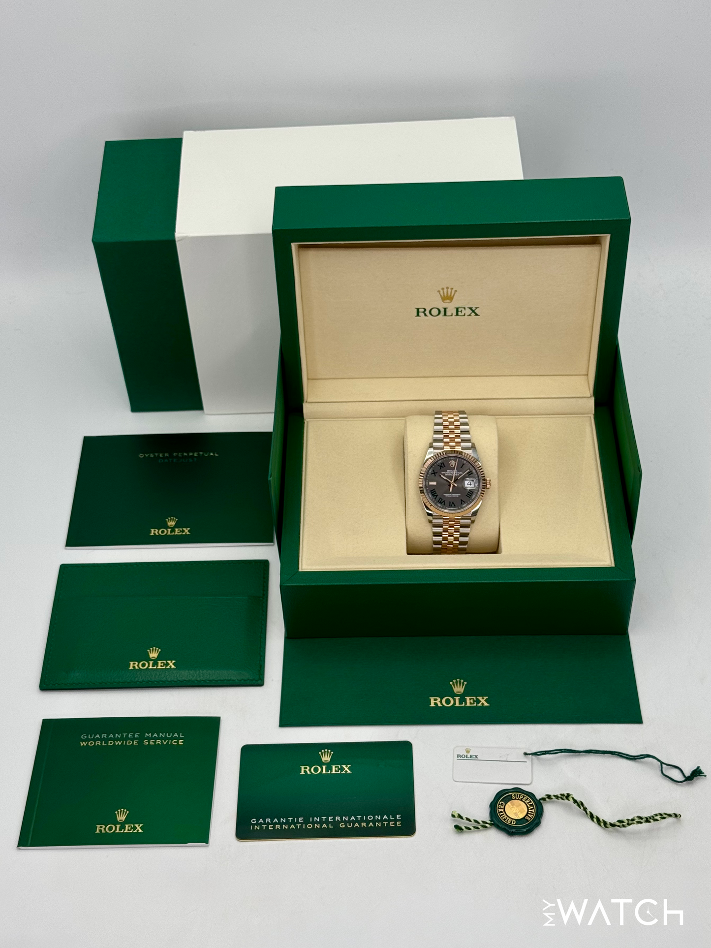 NEW 2025 Rolex Datejust 36mm 126231 Two-Tone Jubilee Wimbledon Dial (STICKERED)