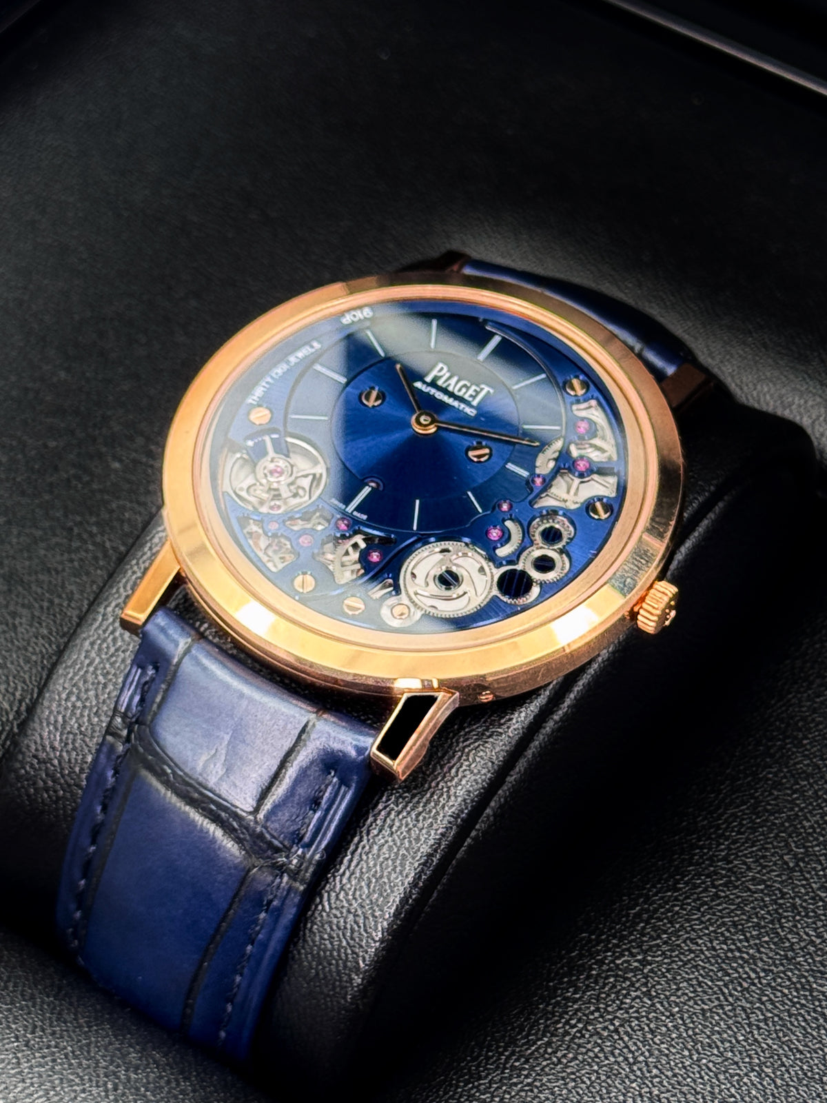 Piaget Altiplano 41mm G0A48125 Rose Gold Blue Dial
