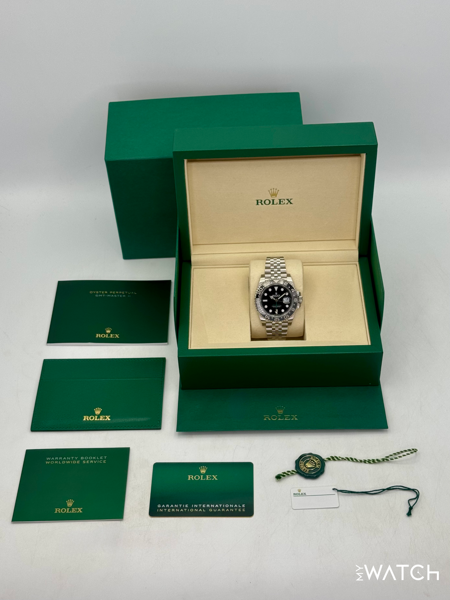 NEW 2025 Rolex GMT-Master II "Bruce Wayne" 40mm 126710GRNR Jubilee - MyWatchLLC