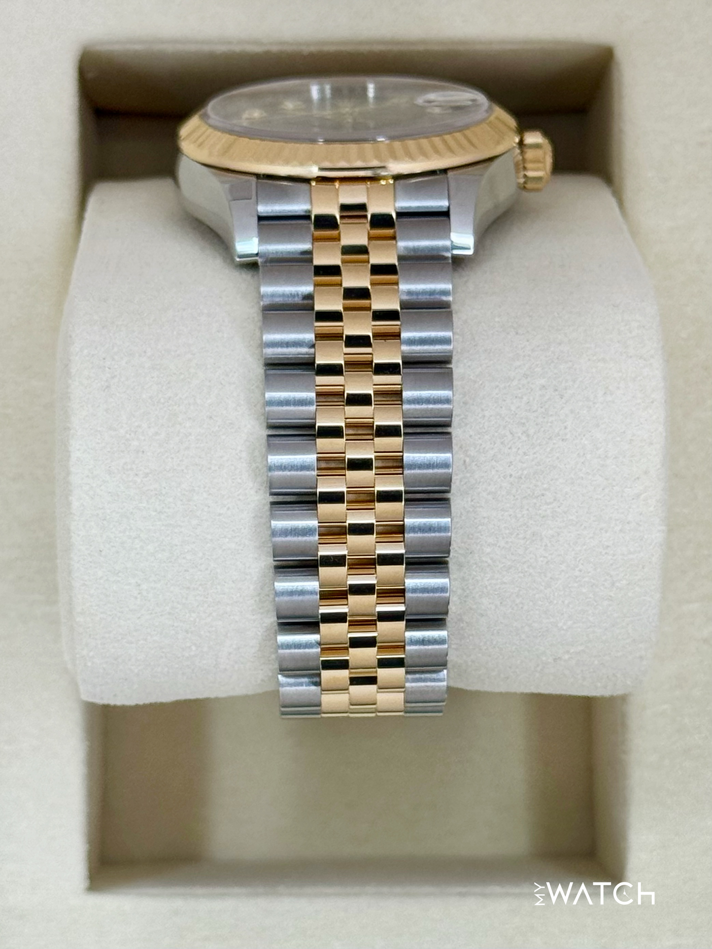 NEW 2025 Rolex Lady Datejust 31mm 278273 Two-Tone Dark Grey Diamond Dial