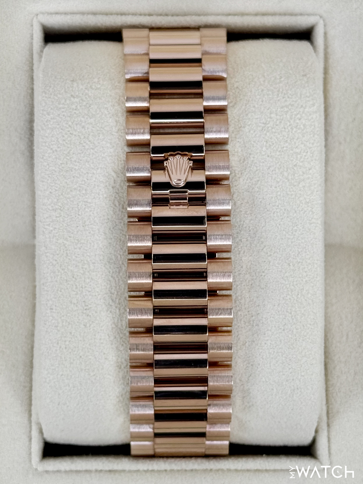 2022 Rolex Day-Date 40mm 228345RBR Rose Gold Chocolate Diamond Dial (STICKERED)